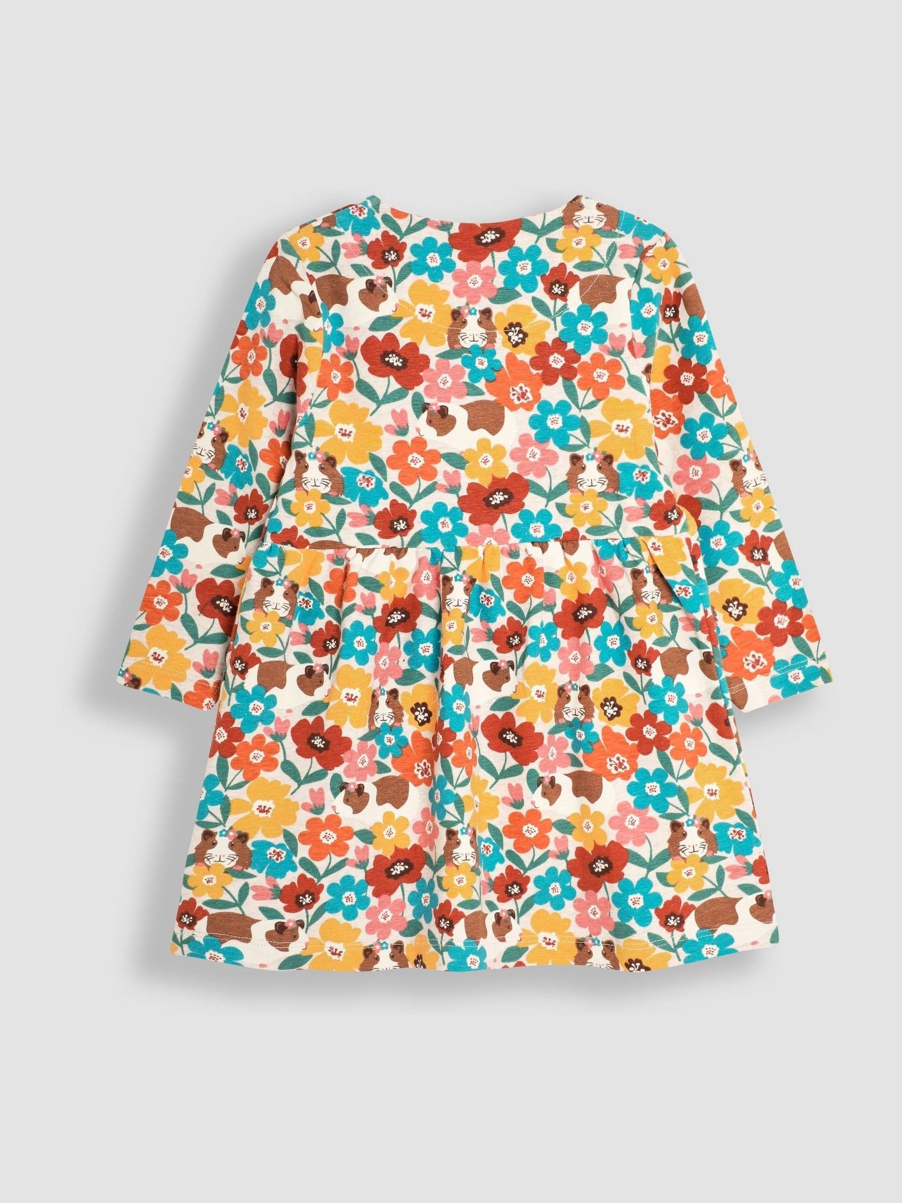 Mustard Guinea Pig Floral Button Front Dress - Image 2 of 3