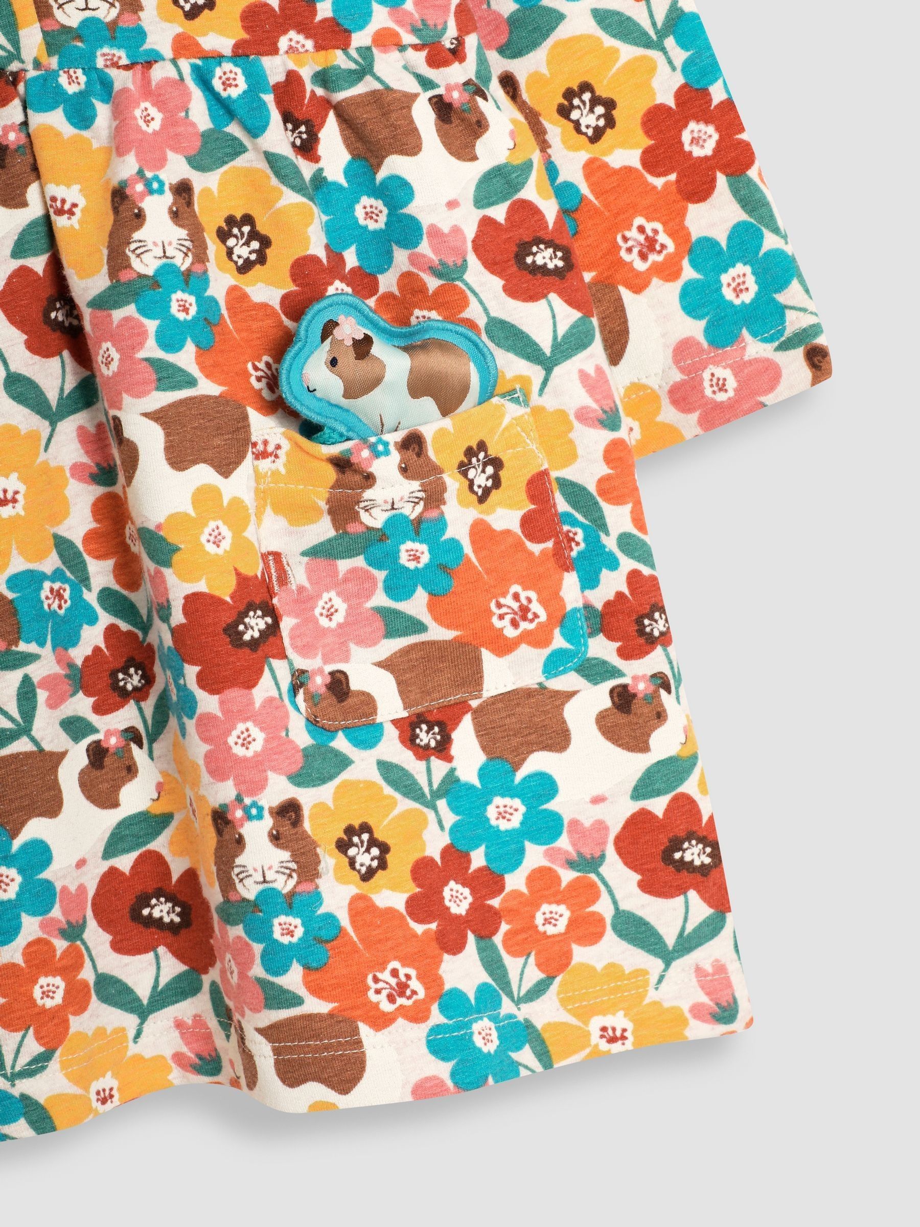 Mustard Guinea Pig Floral Button Front Dress - Image 3 of 3