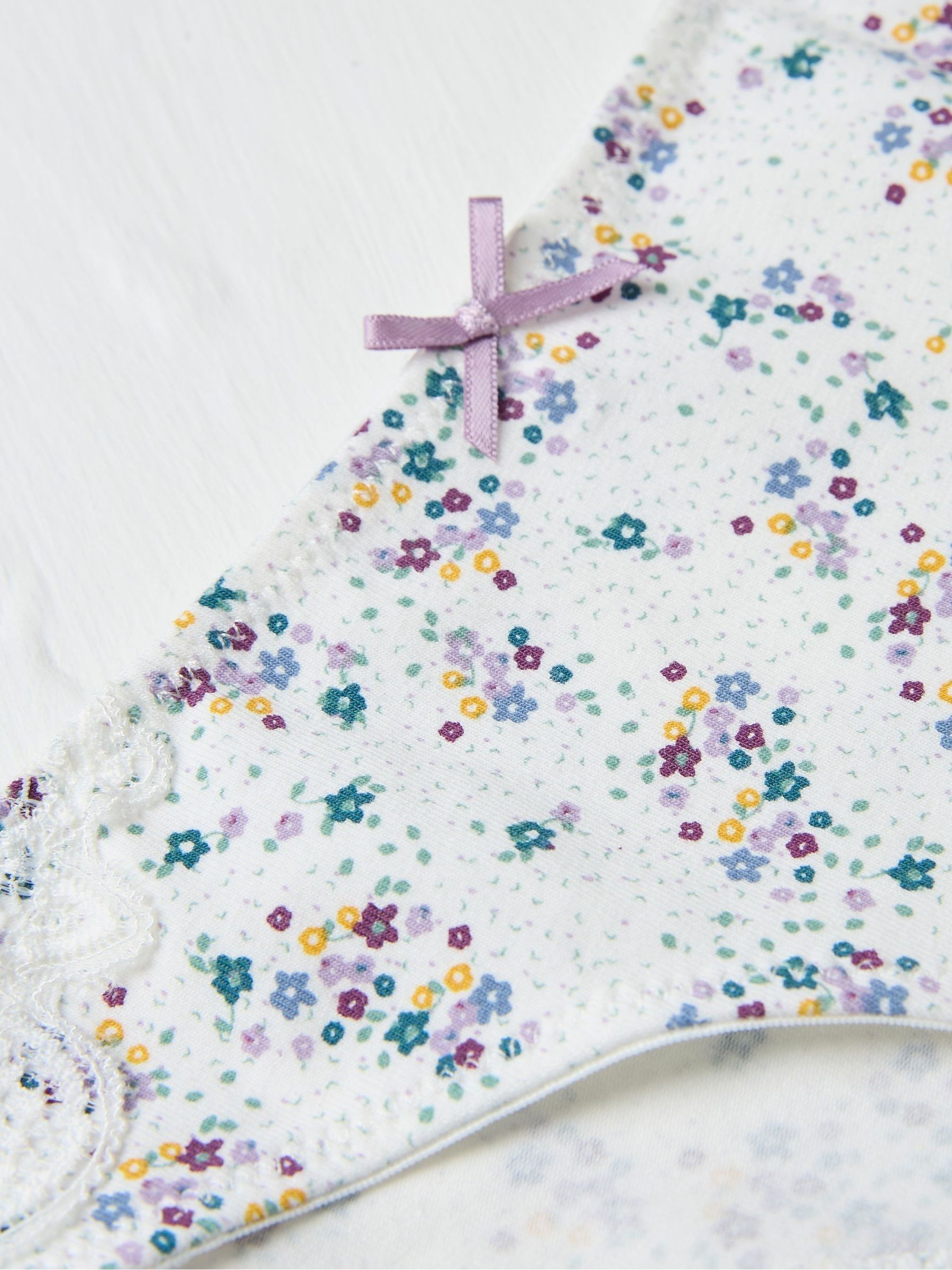 Mabel Cream Floral Cheeky Knickers - Image 2 of 2
