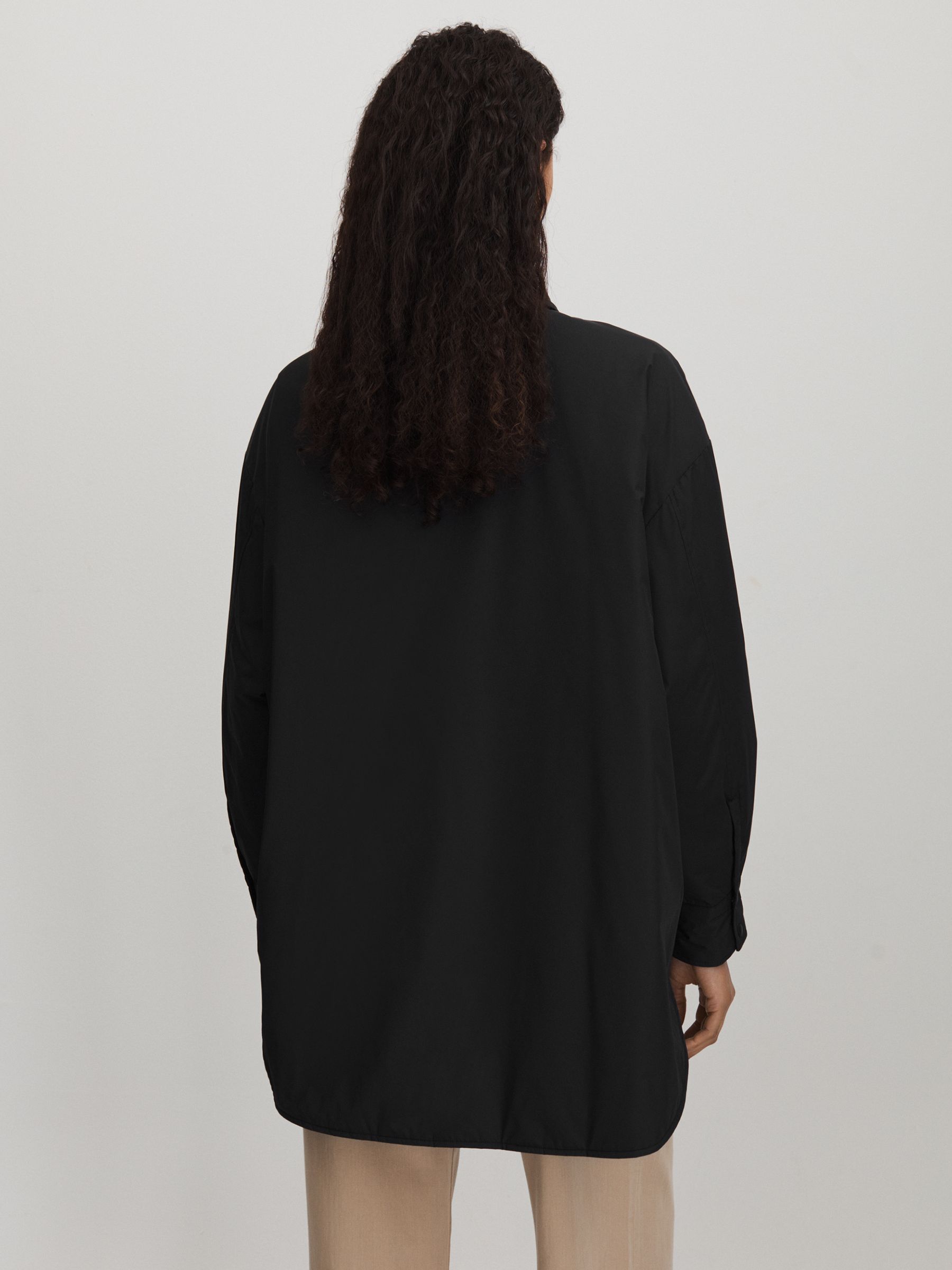 Scandinavian Edition Padded Shirt Jacket in Black - Image 5 of 6