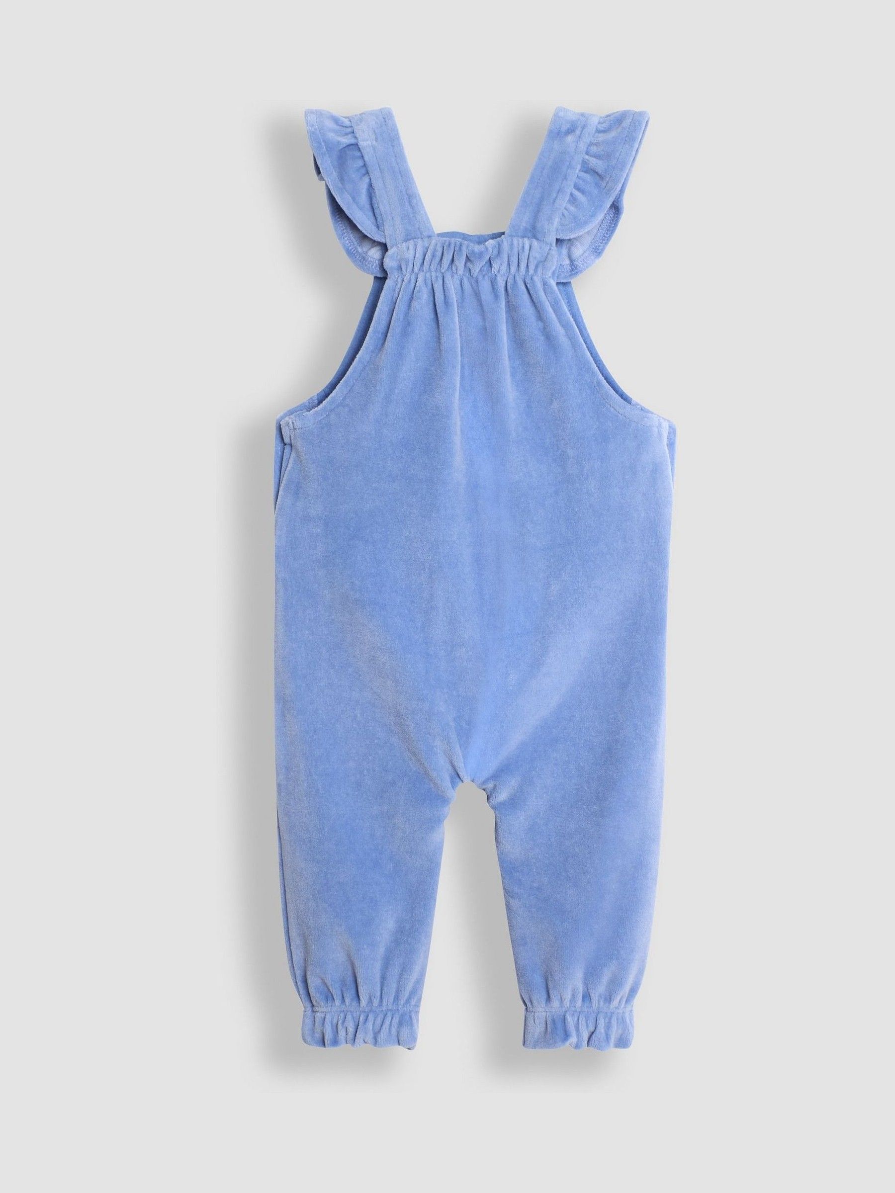 Blue Swan Appliqué Velour Dungarees and Top Set - Image 5 of 8