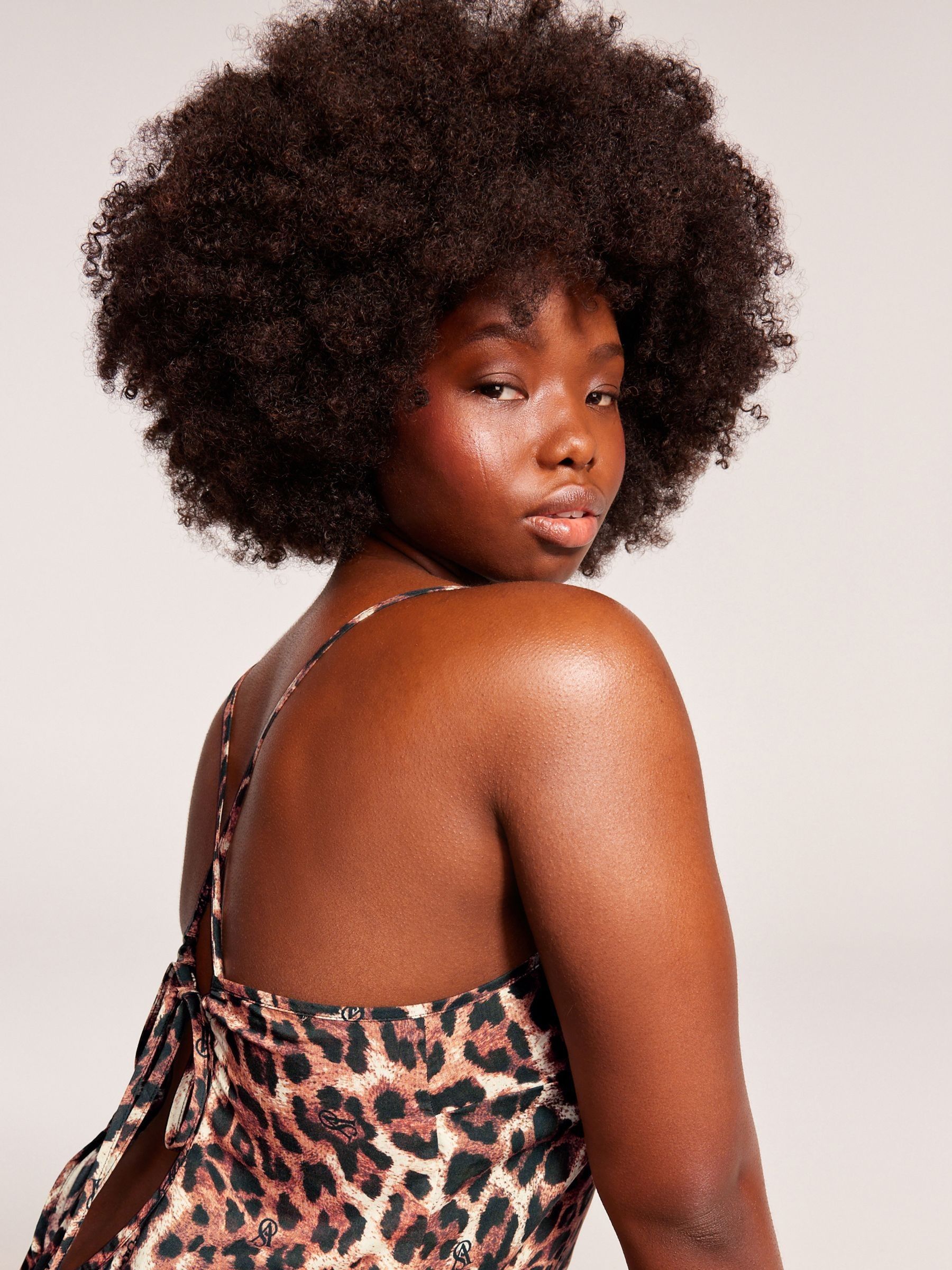 Brown Modal Leopard Maxi Dress Coverup - Image 3 of 7