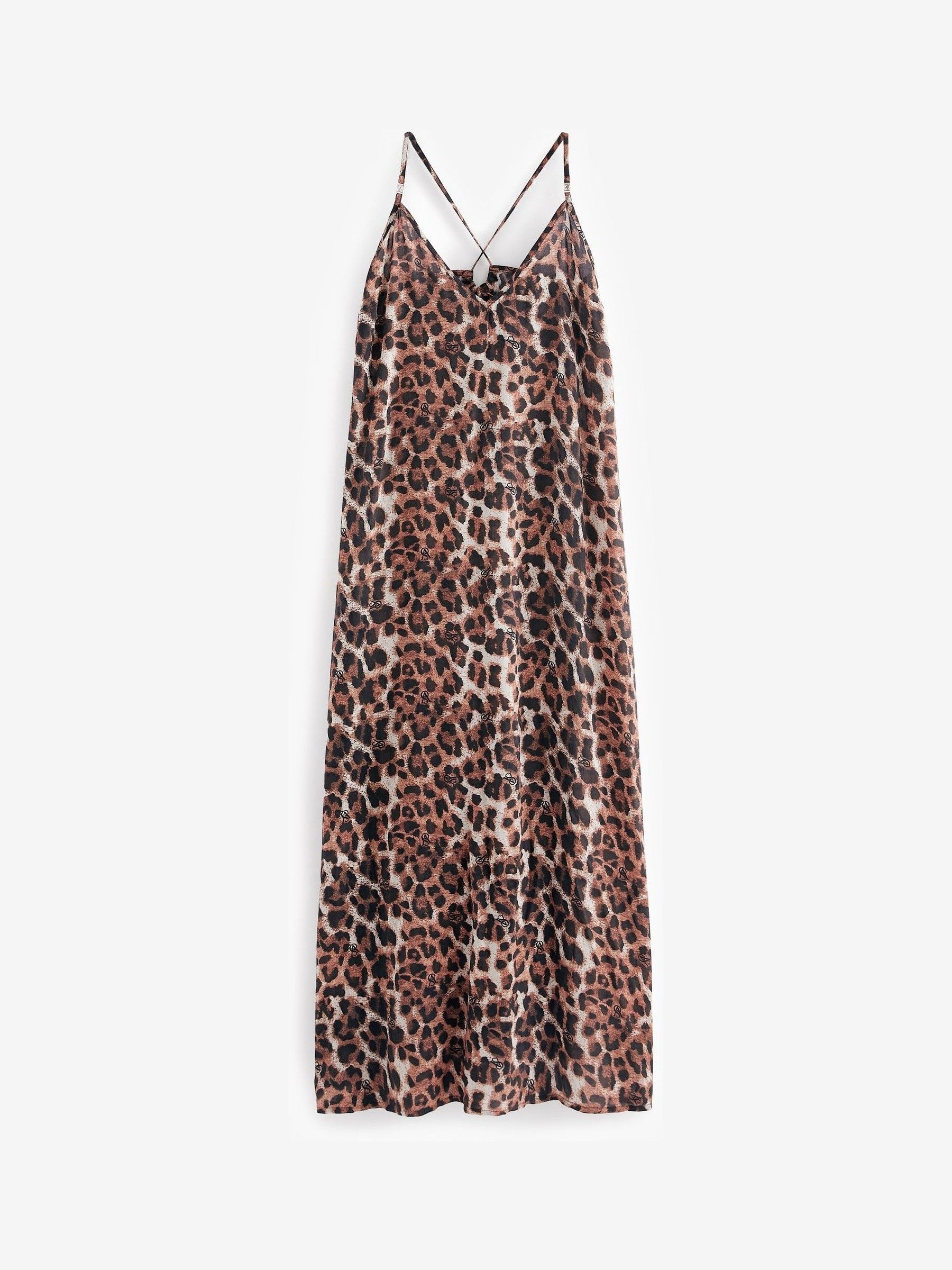Brown Modal Leopard Maxi Dress Coverup - Image 6 of 7