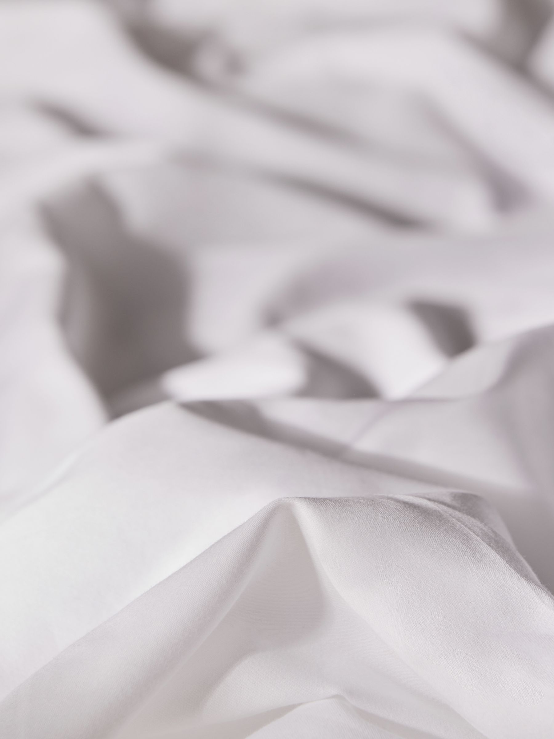 Cosy Washed Cotton Extra Deep Fitted Sheet in White - Image 3 of 3