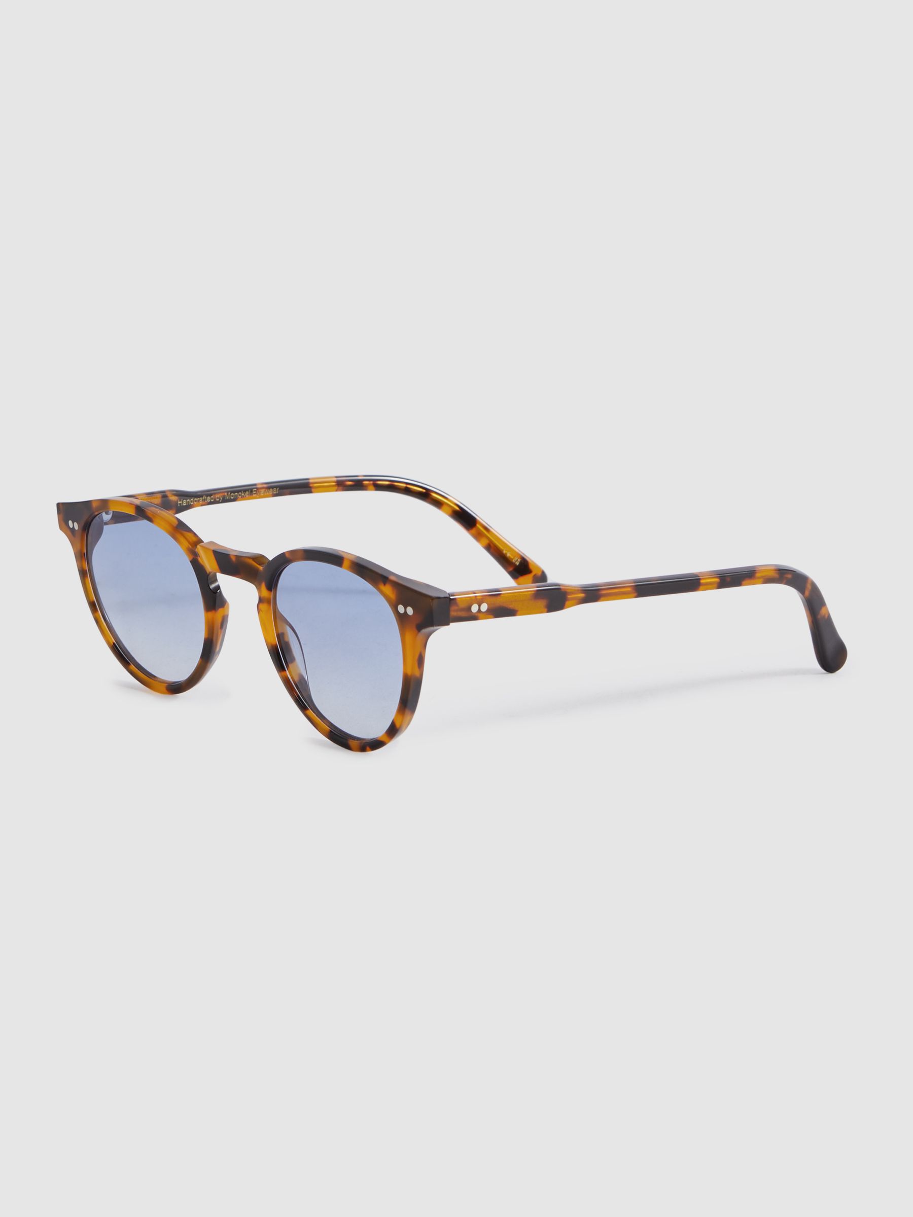 Monokel Eyewear Tortoise Round Sunglasses in Tortoise - Image 2 of 3