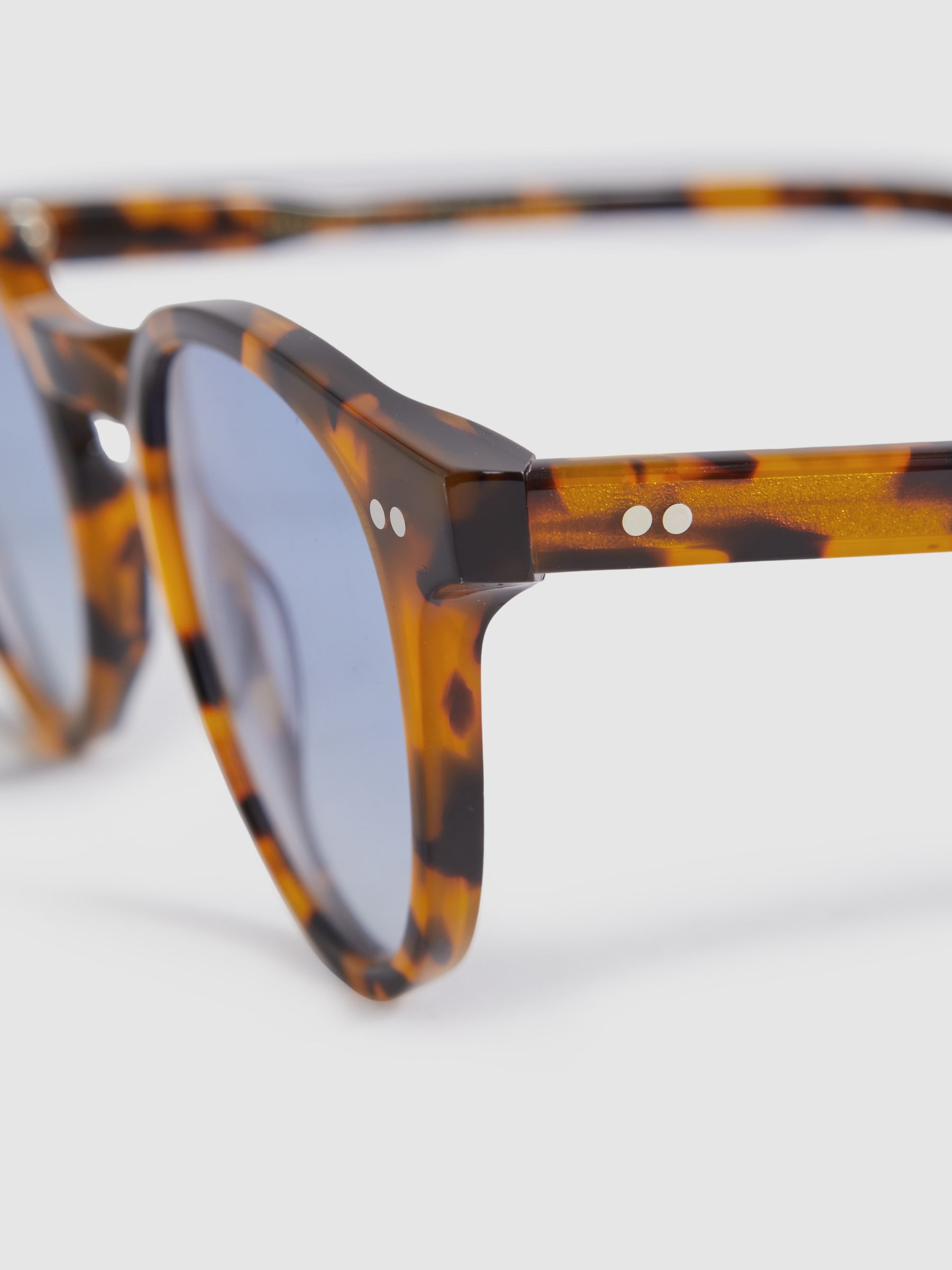 Monokel Eyewear Tortoise Round Sunglasses in Tortoise - Image 3 of 3