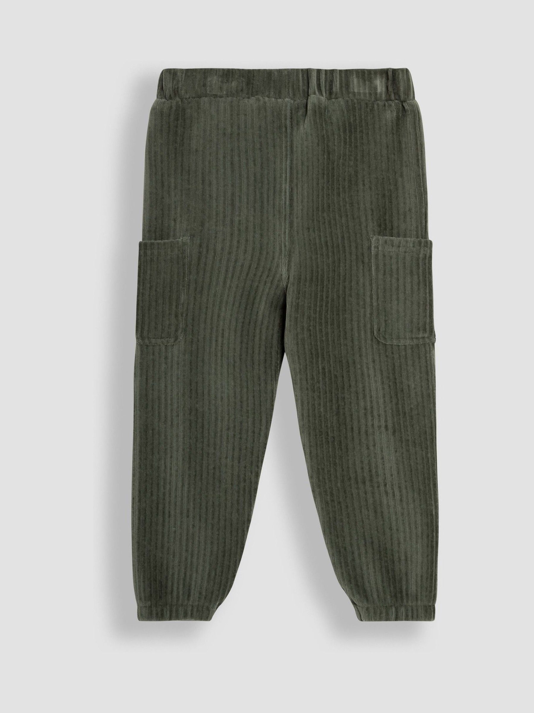 Khaki Green & Navy Blue 2-Pack Velour Pocket Joggers - Image 5 of 5