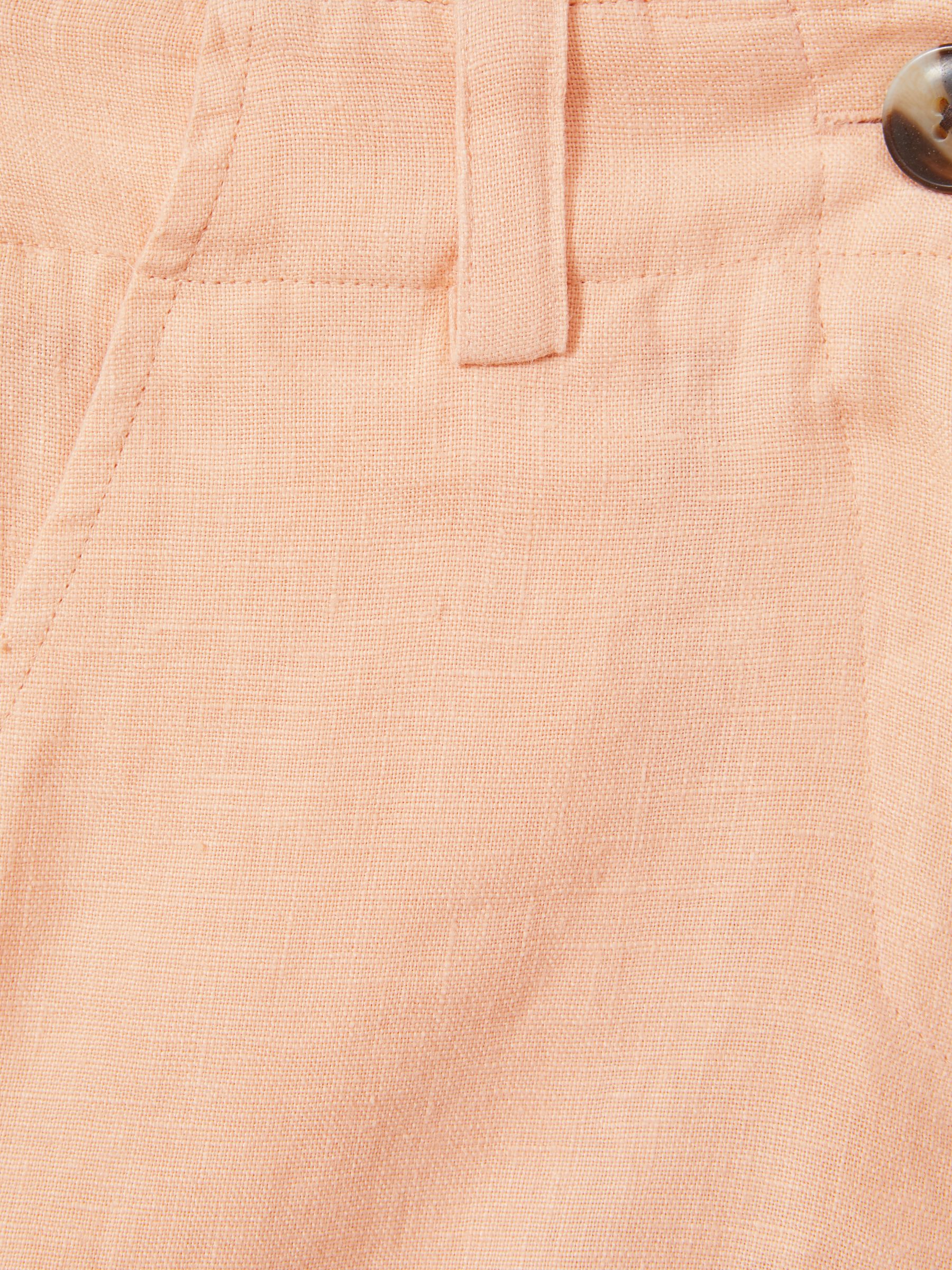 13-14 yrs Linen Loose Fit Shorts in Apricot - Image 4 of 4