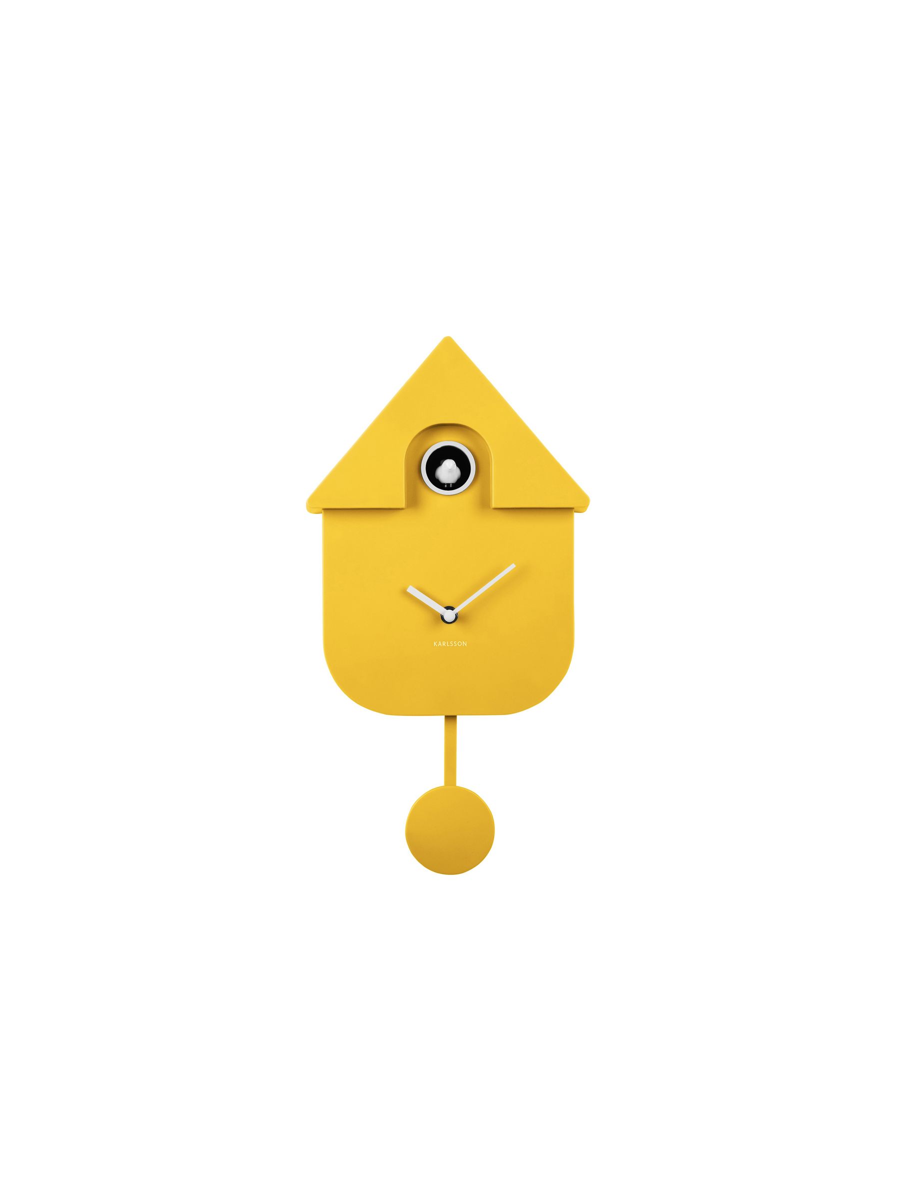 Karlsson Bright Yellow Modern Cuckoo ABS Wall Clock - Image 1 of 5