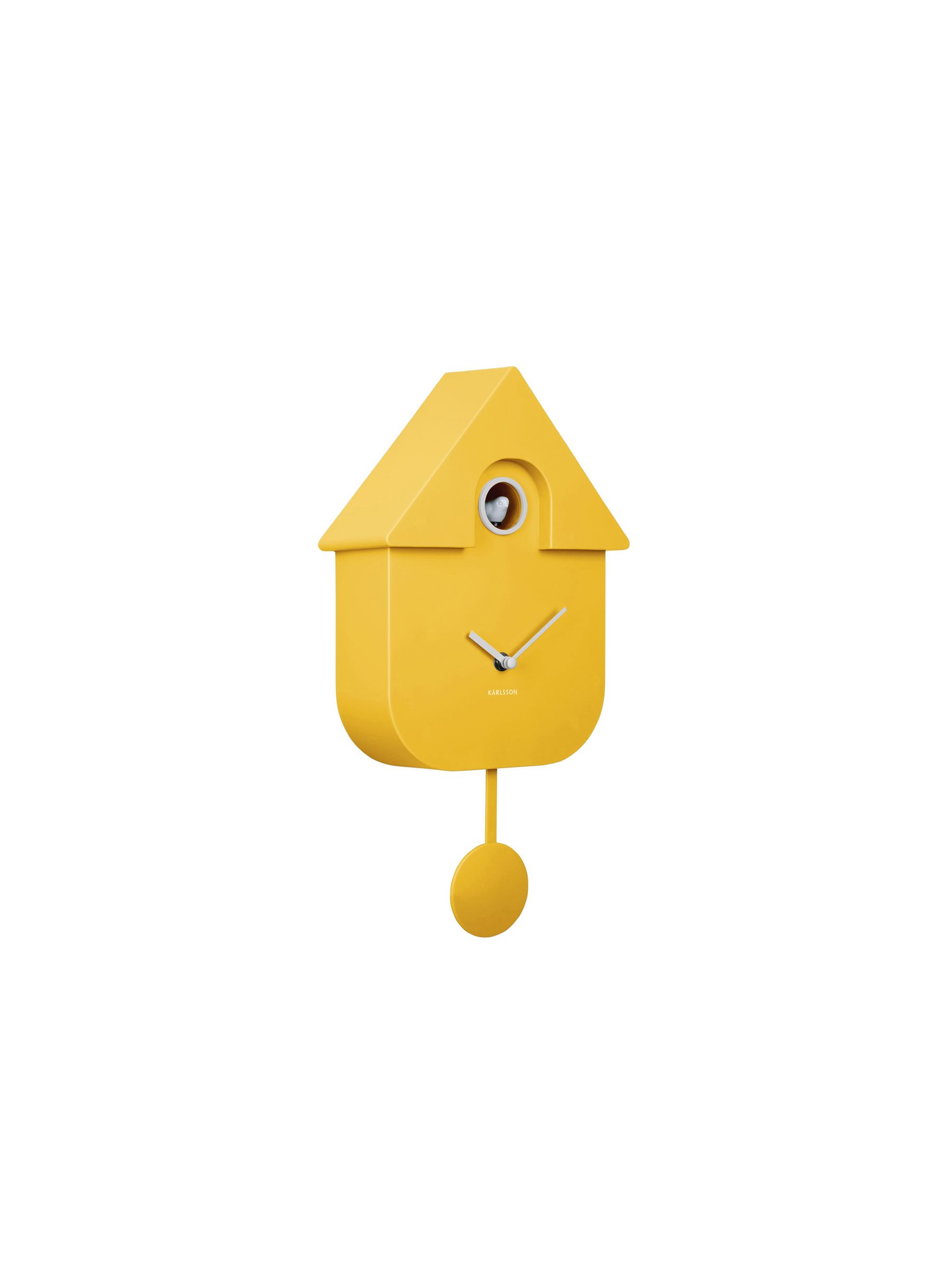 Karlsson Bright Yellow Modern Cuckoo ABS Wall Clock - Image 2 of 5