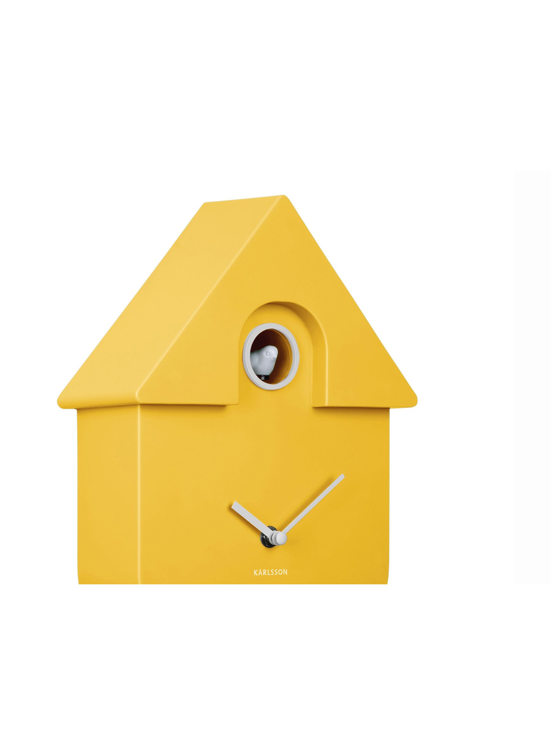 Karlsson Bright Yellow Modern Cuckoo ABS Wall Clock - Image 3 of 5