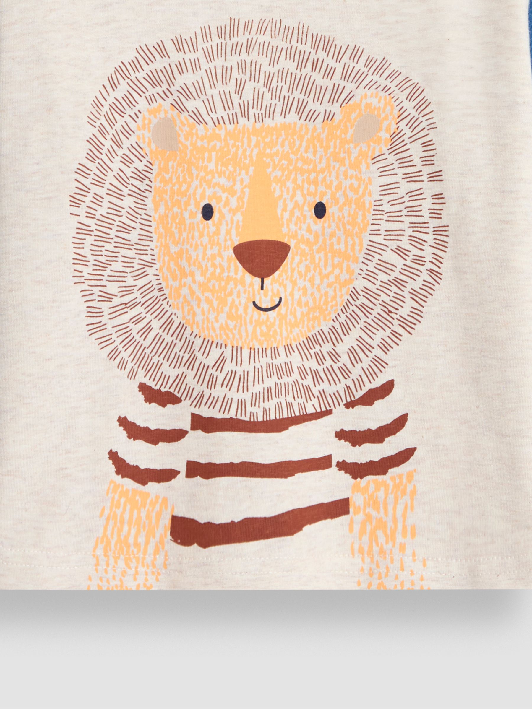 Natural Lion Colour Block Printed Top - Image 3 of 3