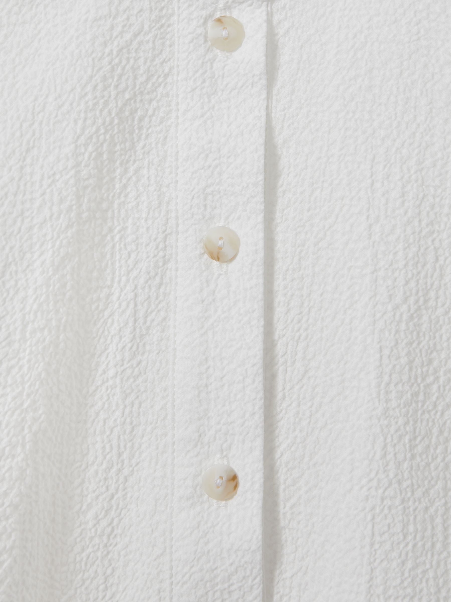 Bondi Born Hastings Relaxed Cotton Blend Shirt in White - Image 5 of 5