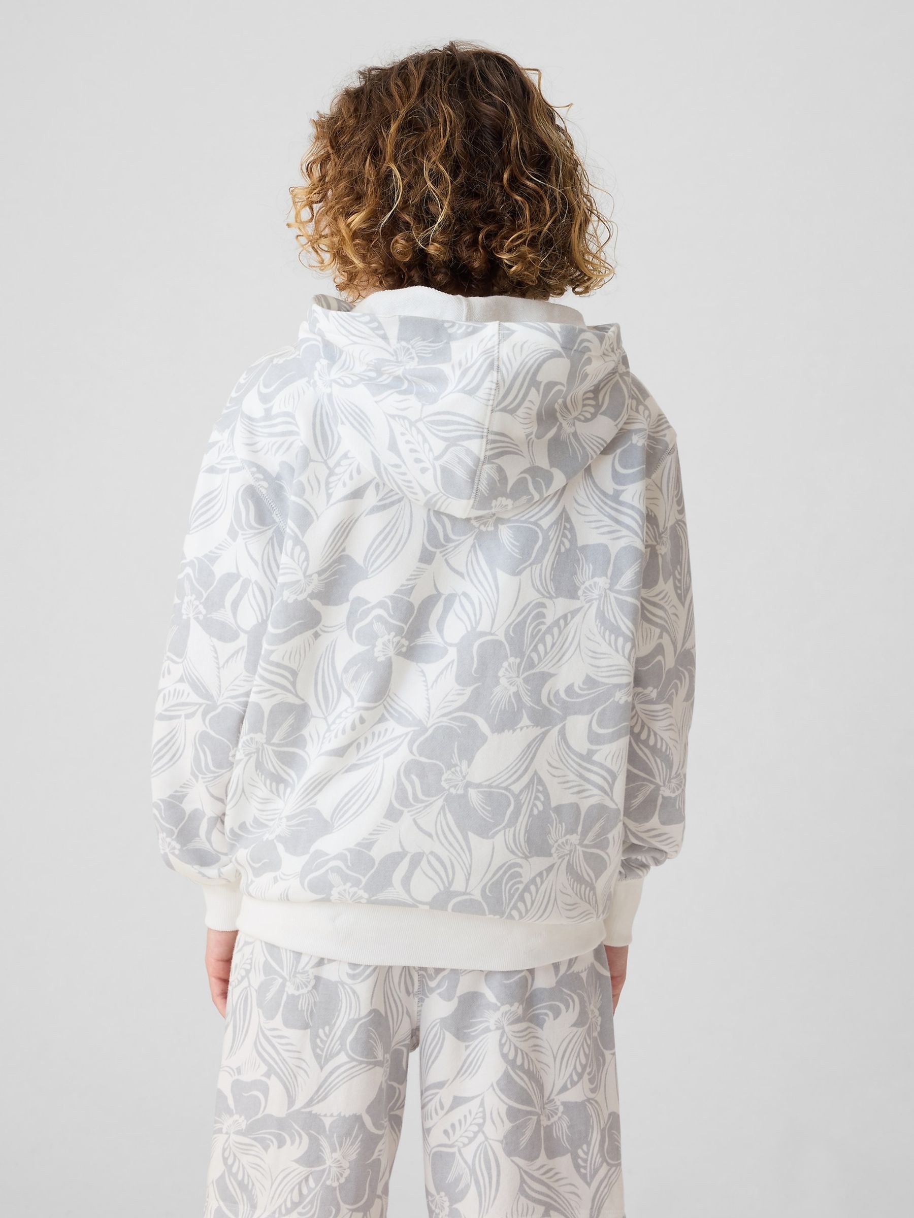 White Oversized Logo Print Hoodie (4-13yrs) - Image 2 of 5