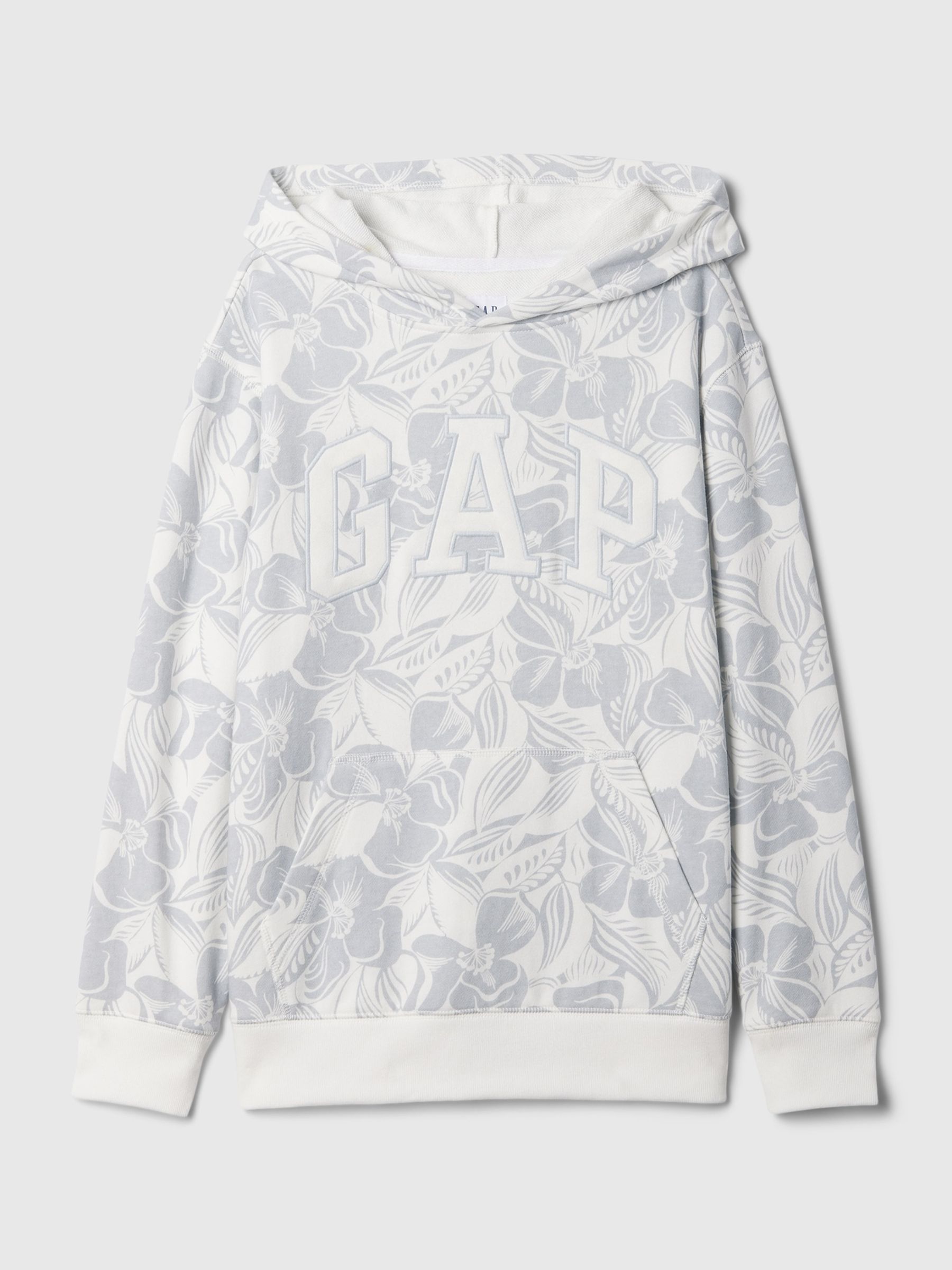 White Oversized Logo Print Hoodie (4-13yrs) - Image 5 of 5