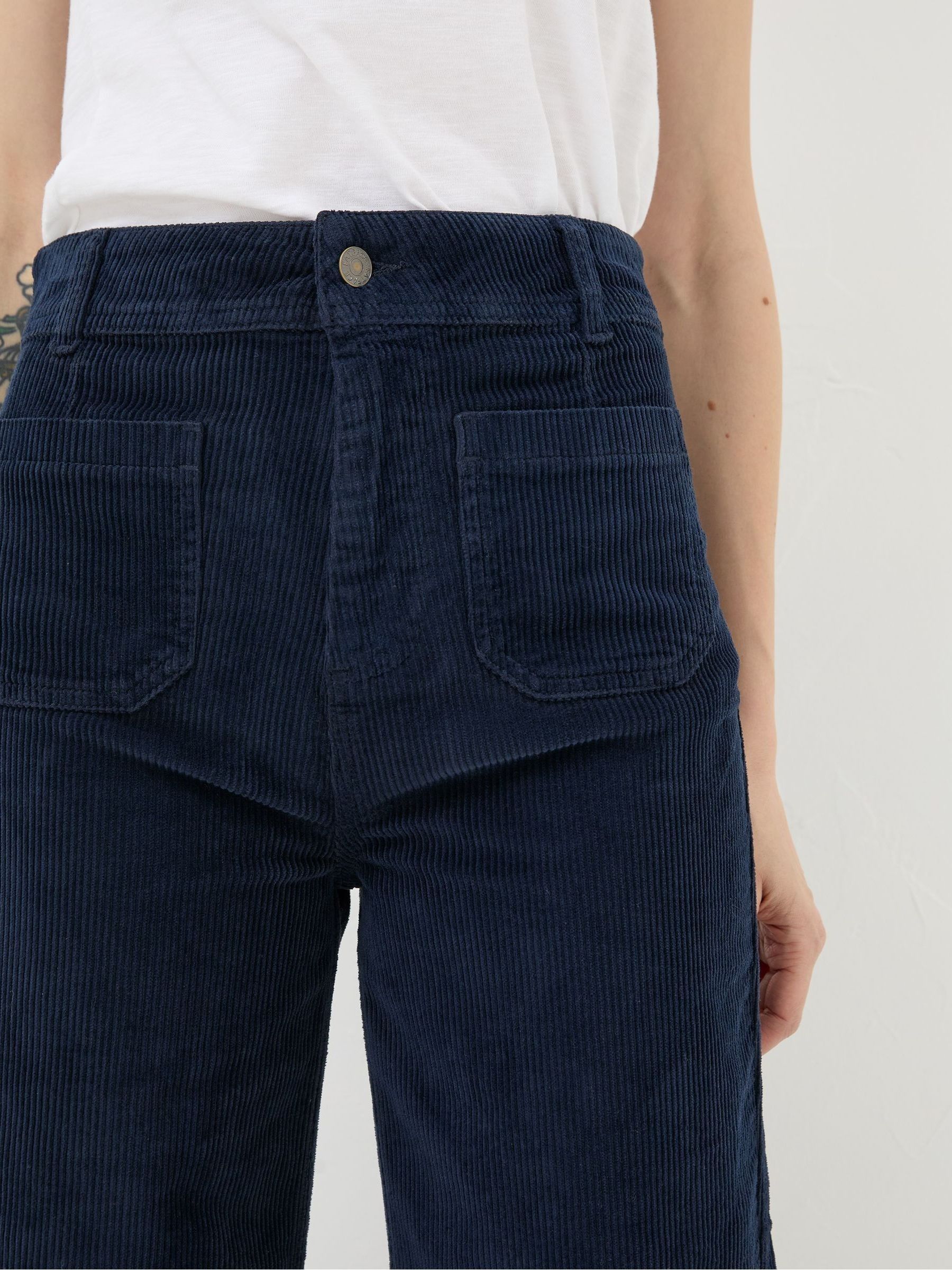Blue Keswick Cord Trousers - Image 4 of 5
