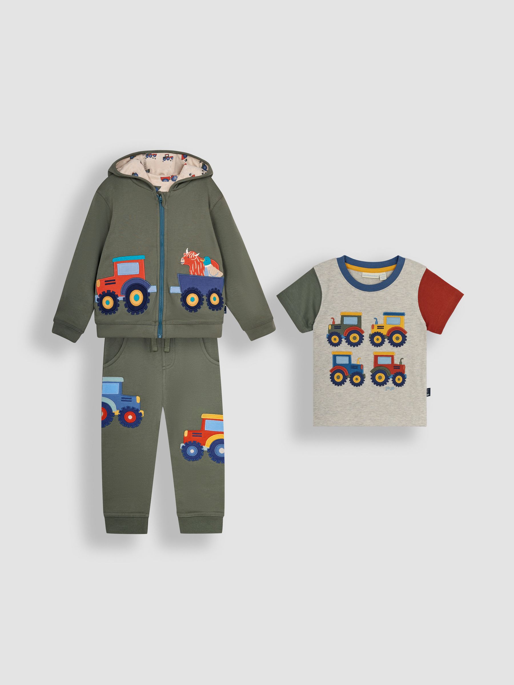 Khaki 3-Piece Tractor Favourites Pack Set - Image 1 of 1