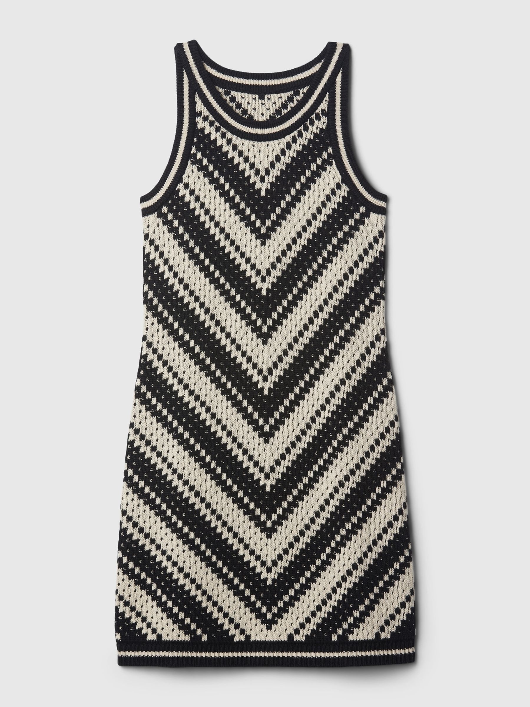 Black Cotton Sleeveless Crochet Dress (4-13yrs) - Image 3 of 3