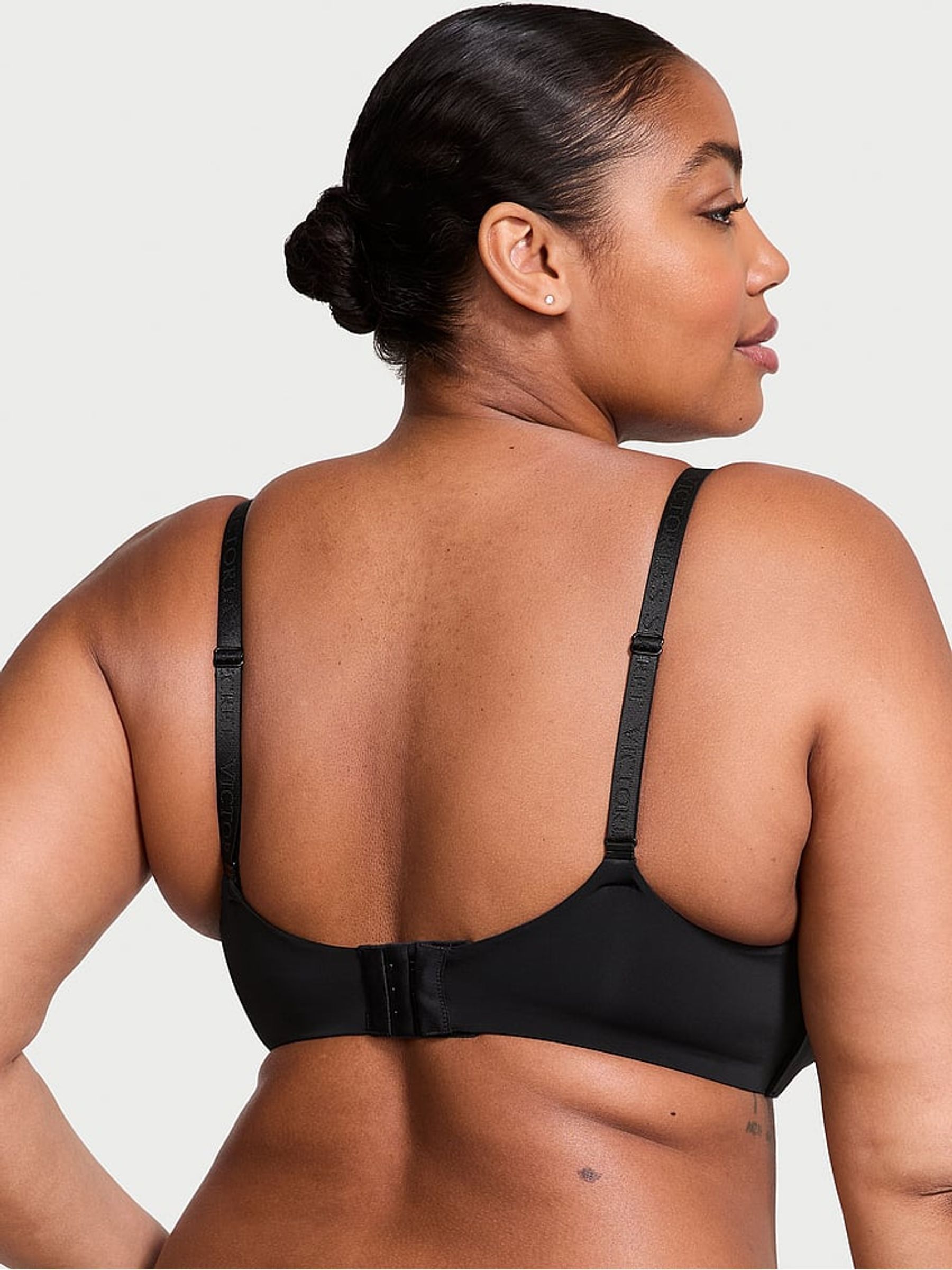 Black Strap Non Wired Lightly Lined Bra - Image 2 of 3