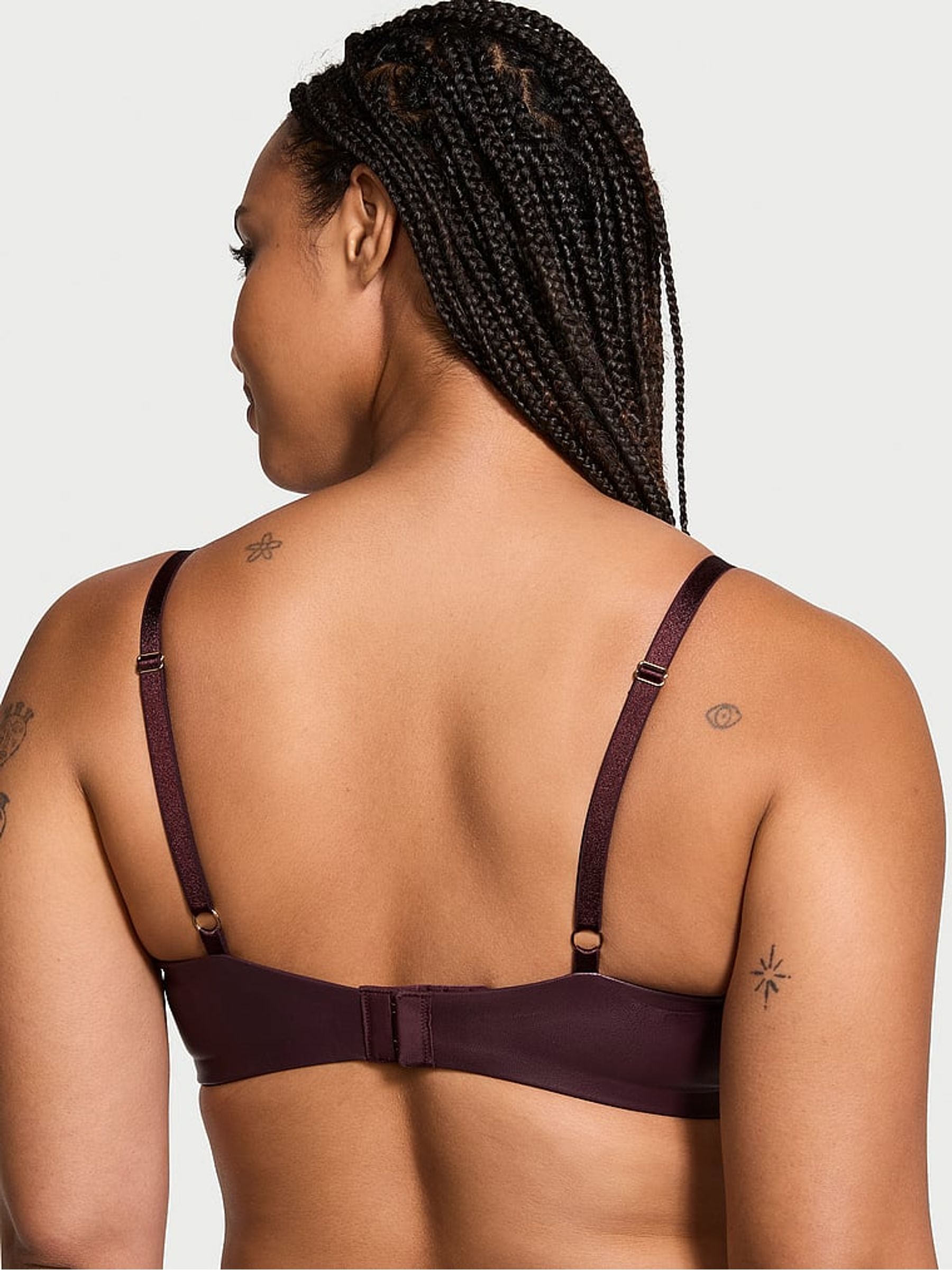 Brown Push Up Faux Leather Push Up Bra - Image 2 of 3