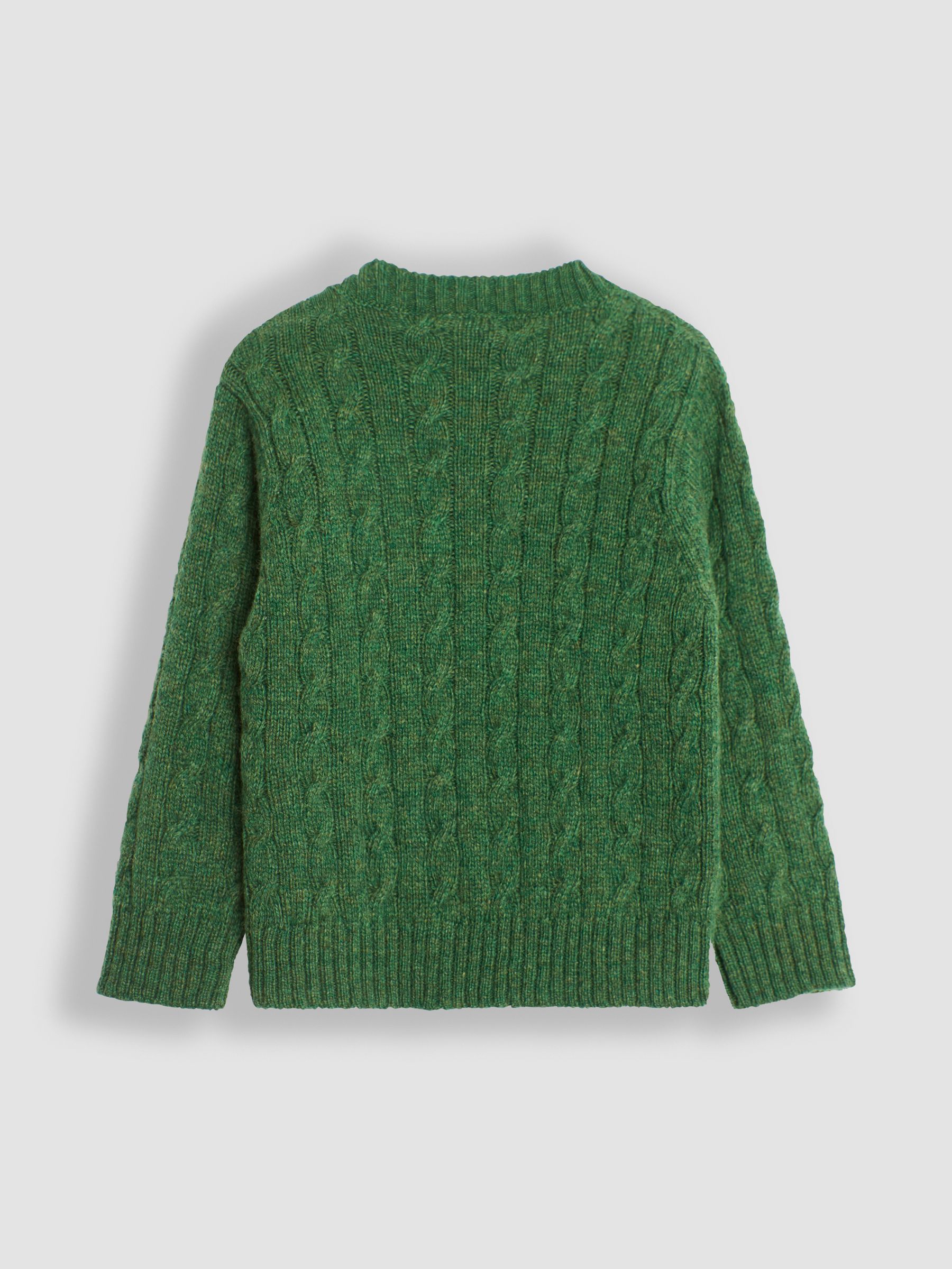 Khaki Green Cable Jumper - Image 2 of 3