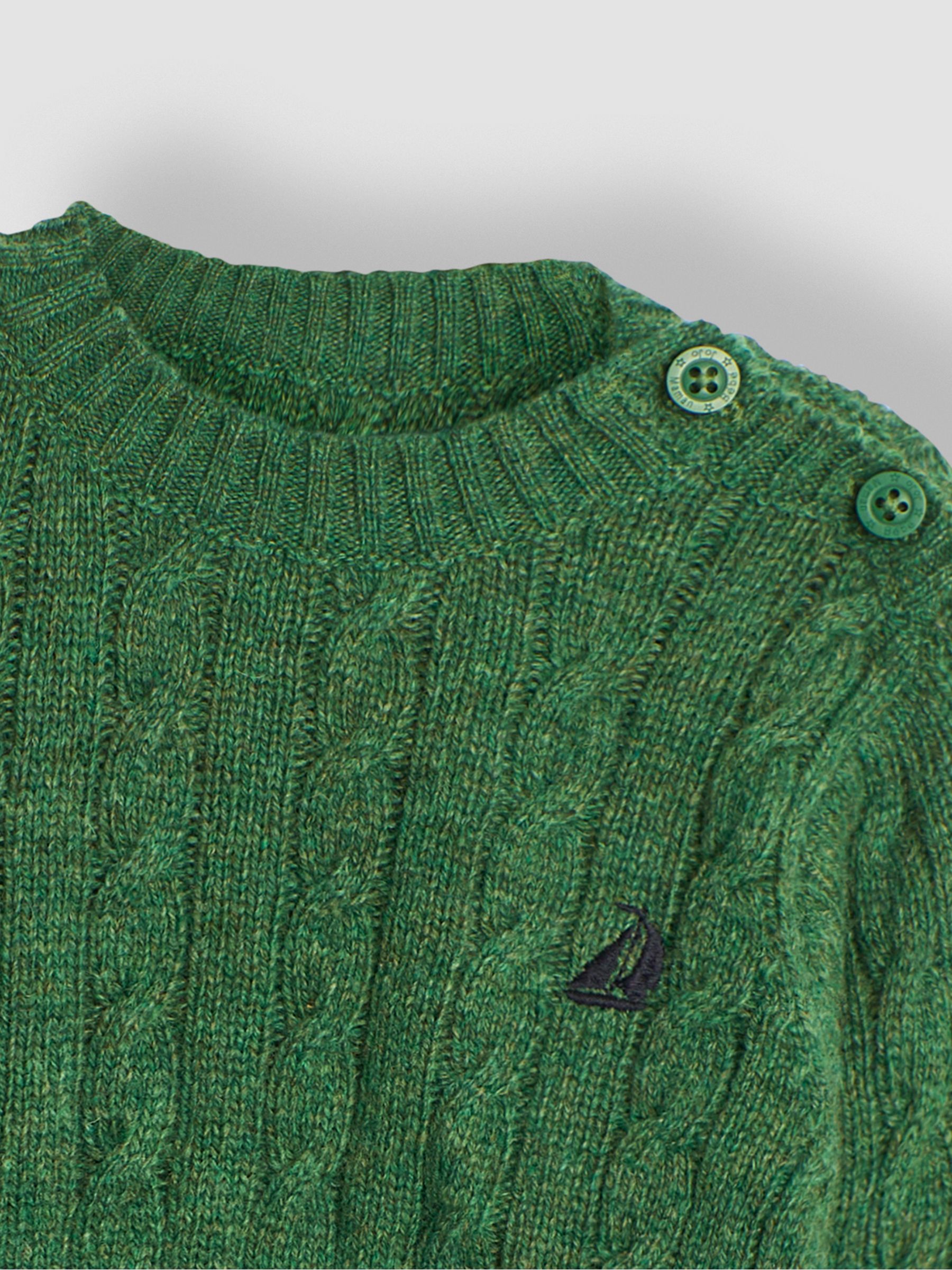 Khaki Green Cable Jumper - Image 3 of 3