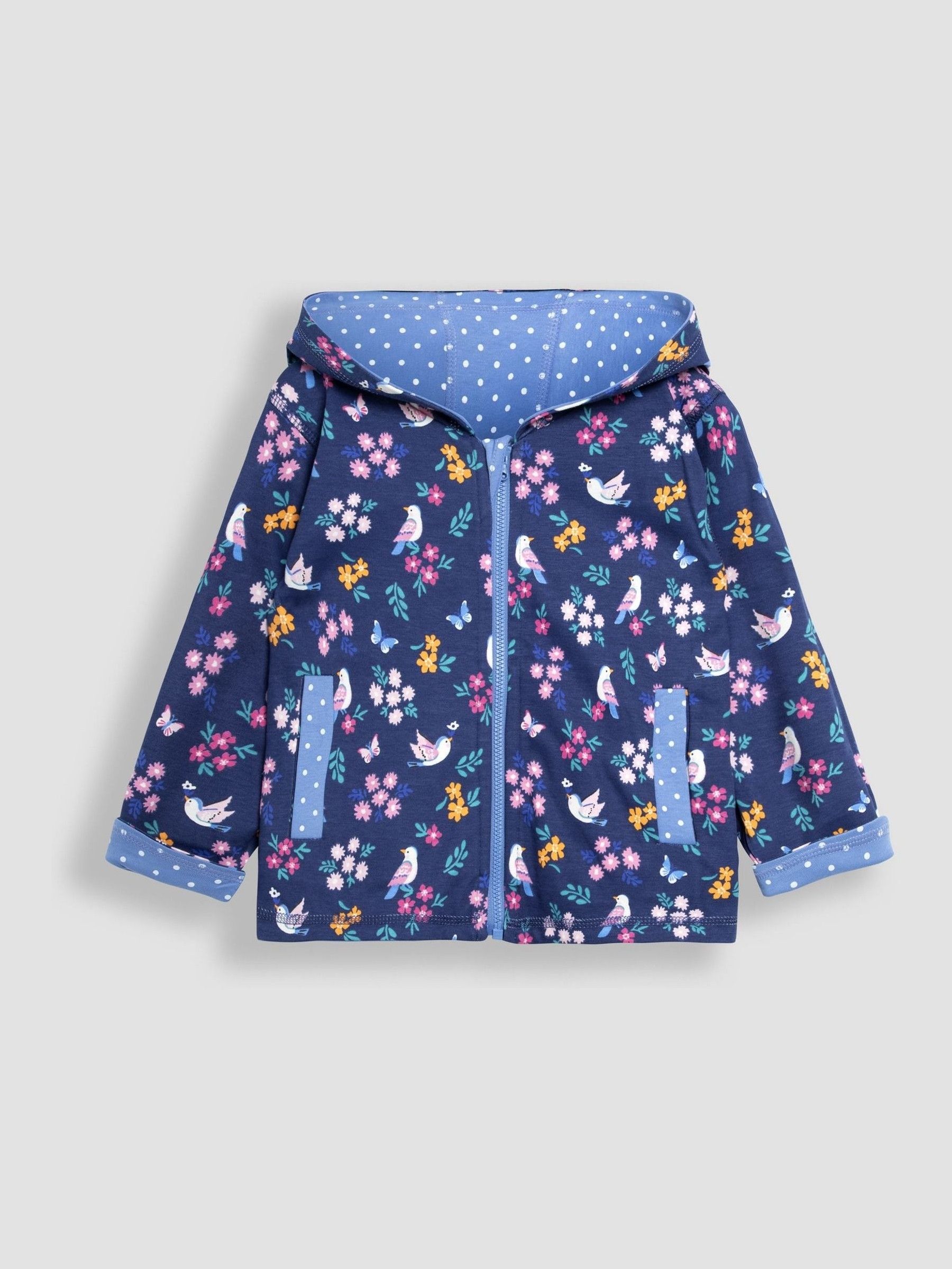 Blue Bird Appliqué Reversible Hoodie - Image 4 of 4