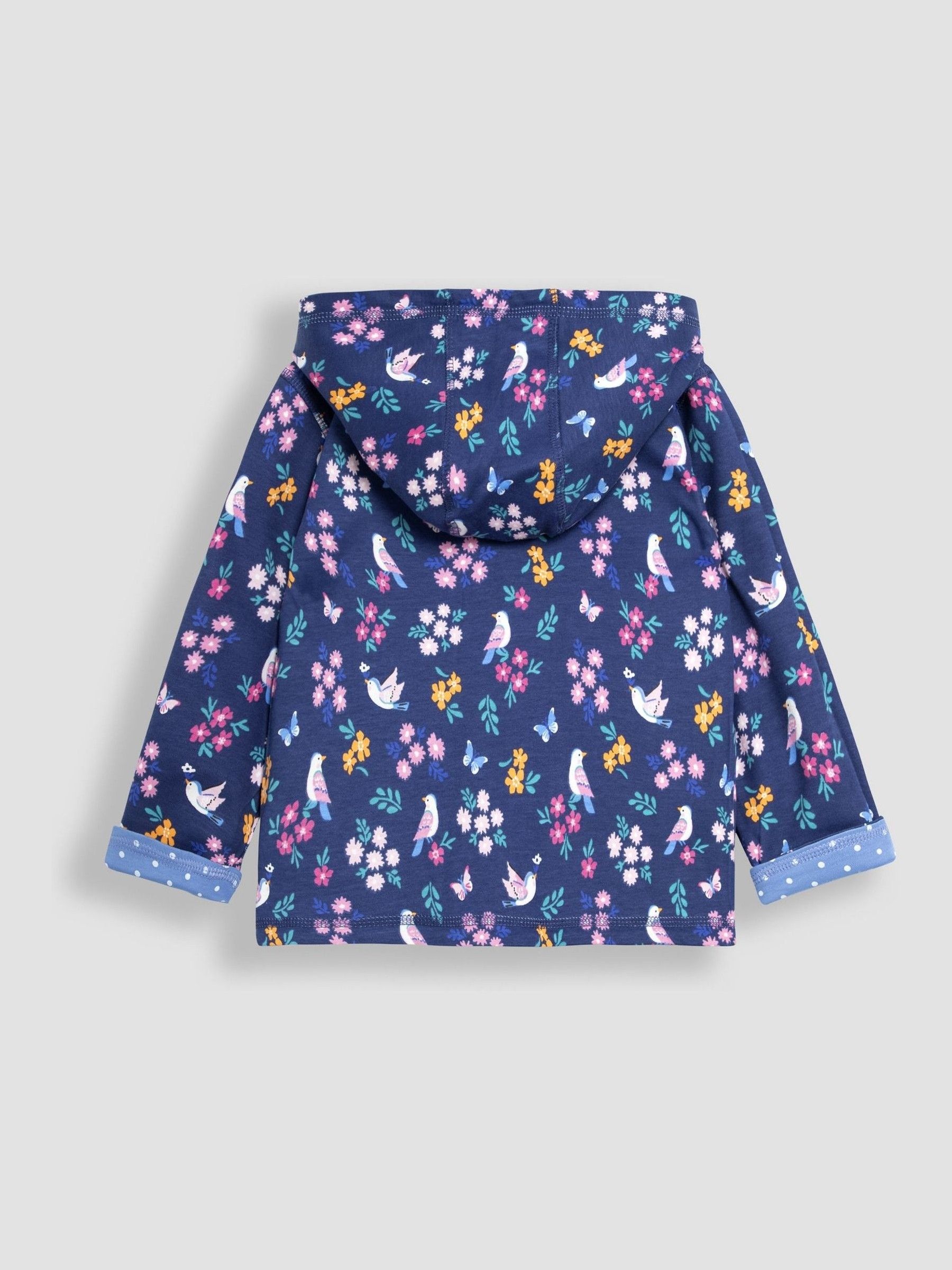 Blue Bird Appliqué Reversible Hoodie - Image 5 of 7