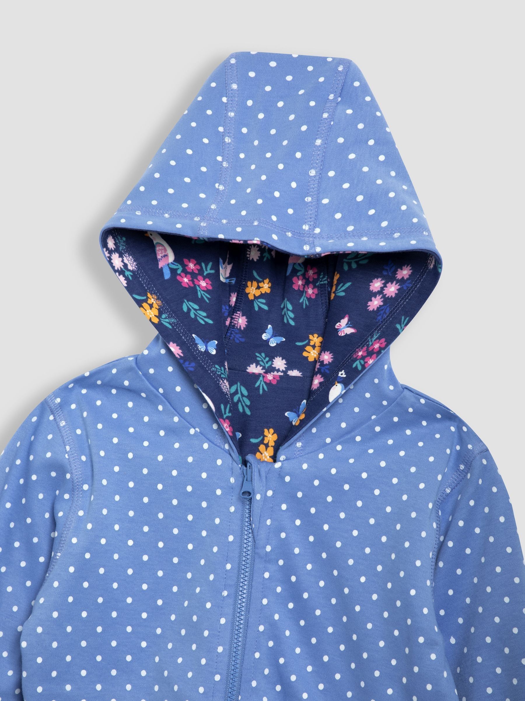 Blue Bird Appliqué Reversible Hoodie - Image 6 of 7