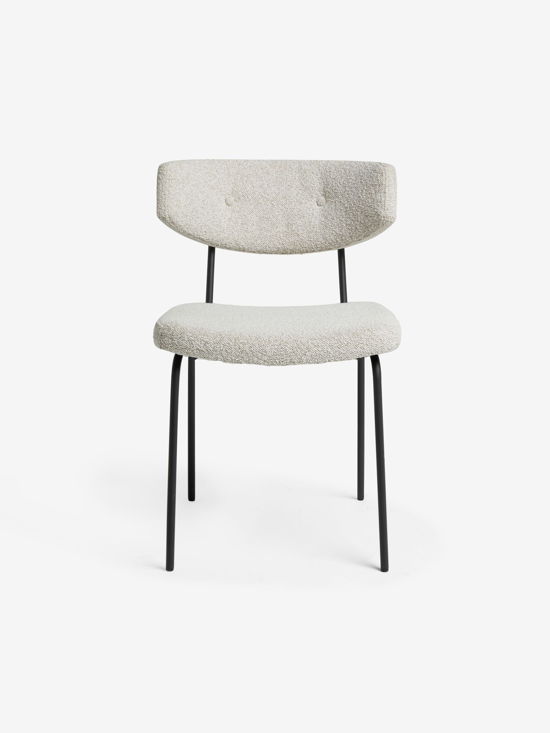 Set of 2 Halina Dining Chairs in White Boucle - Image 11 of 12