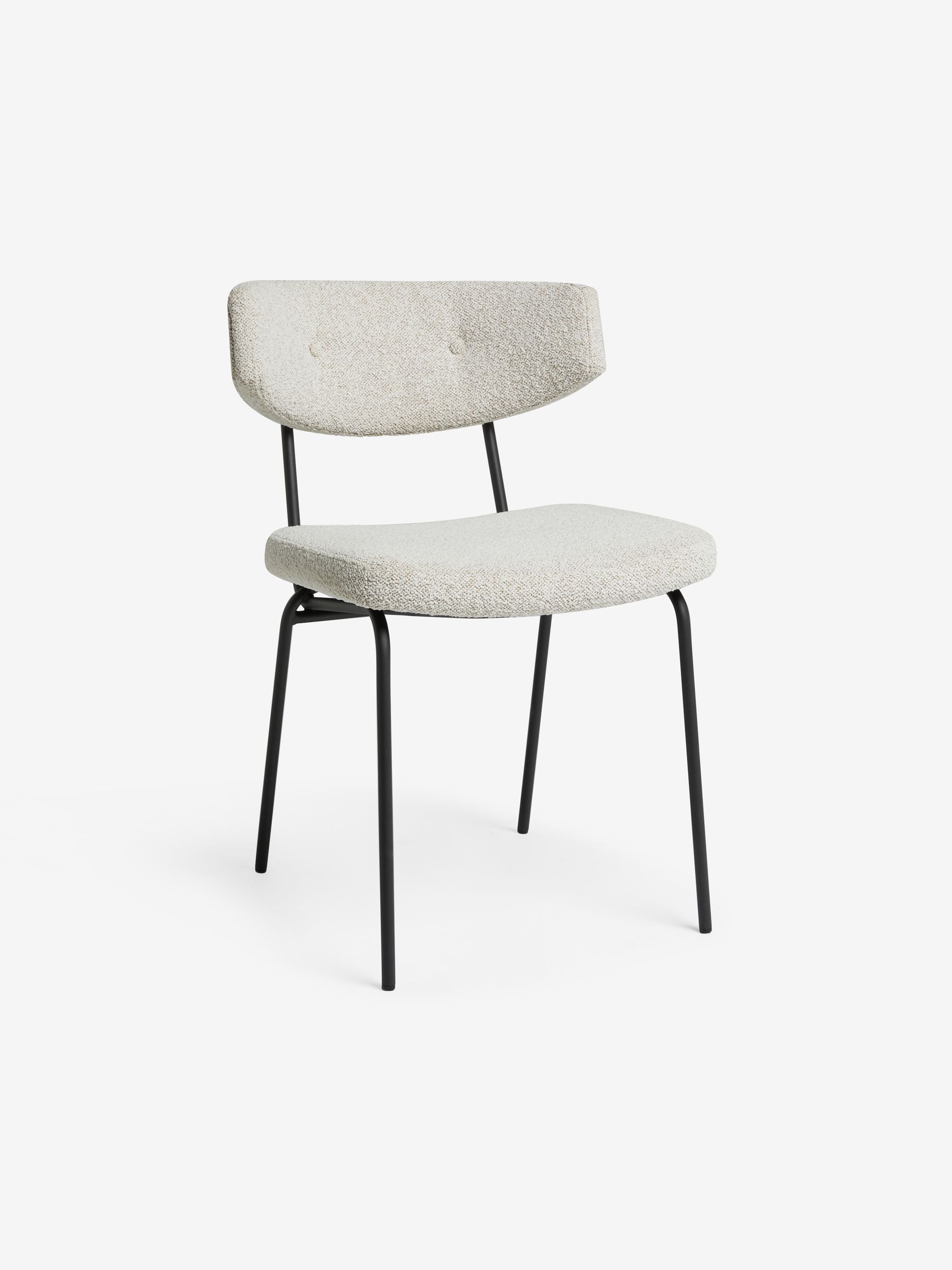 Set of 2 Halina Dining Chairs in White Boucle - Image 12 of 12