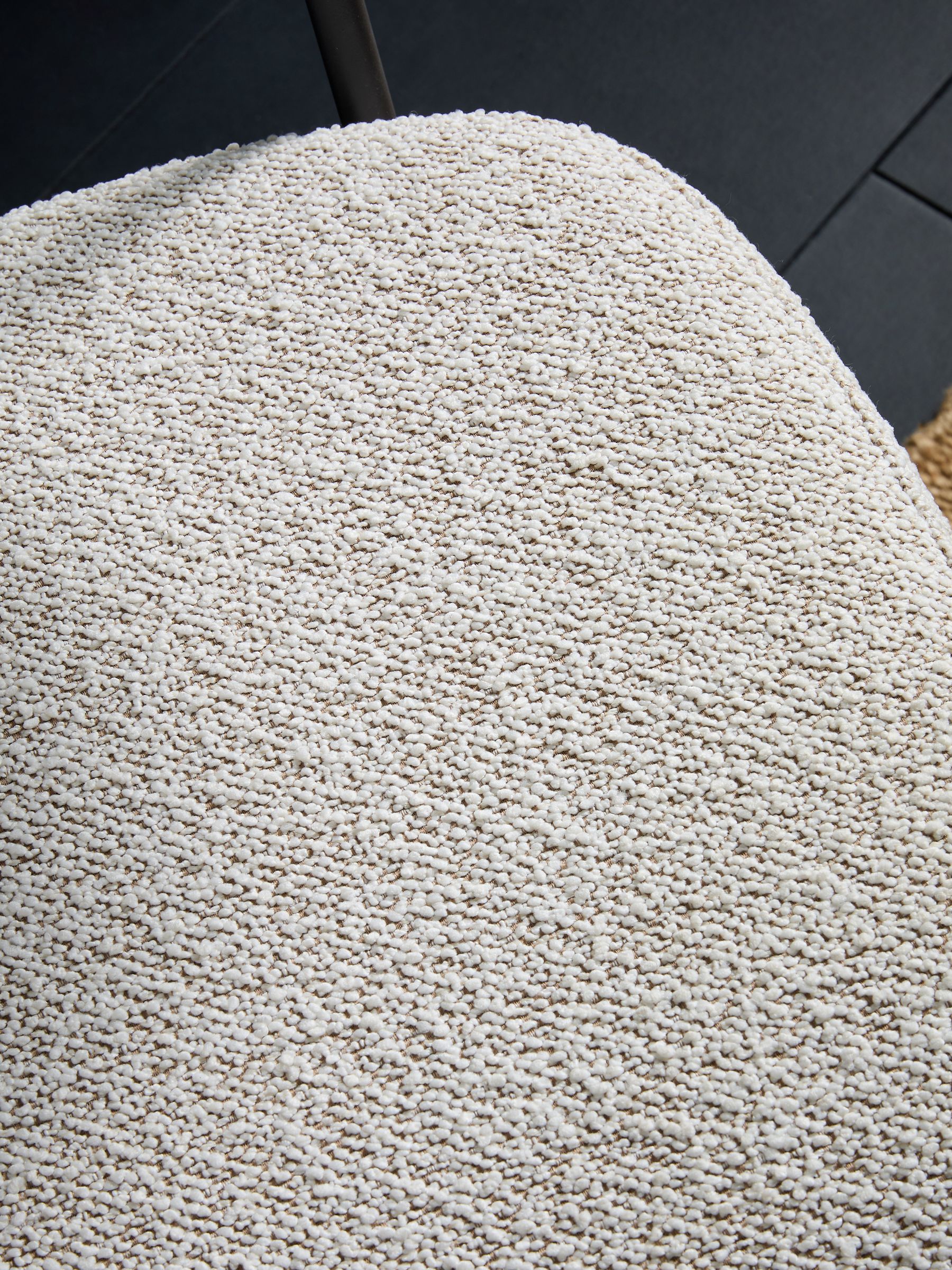 Set of 2 Halina Dining Chairs in White Boucle - Image 5 of 5 Set of 2 Halina Dining Chairs in White Boucle - Image 5 of 5