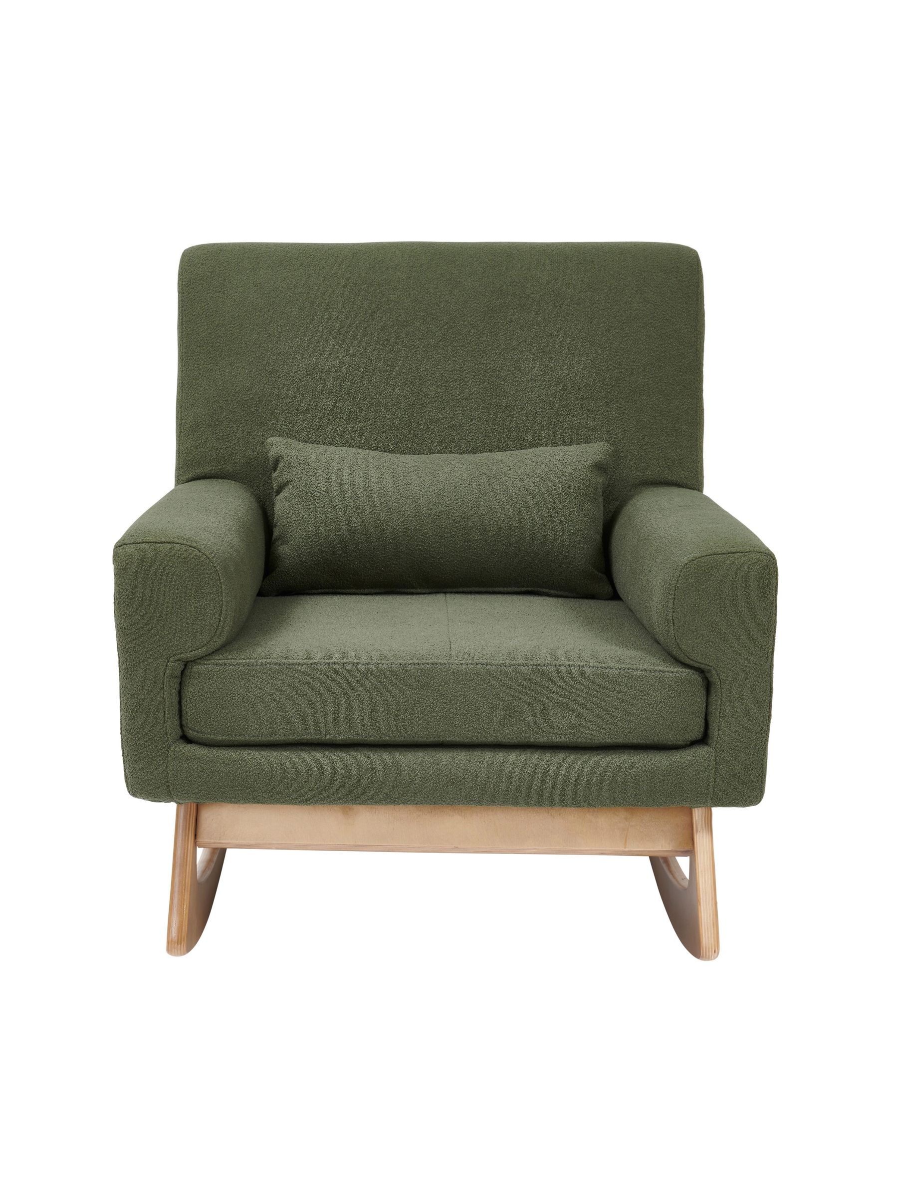Gaia Baby Forest Green Nursing Rocking Chair with Footstool - Image 4 of 6
