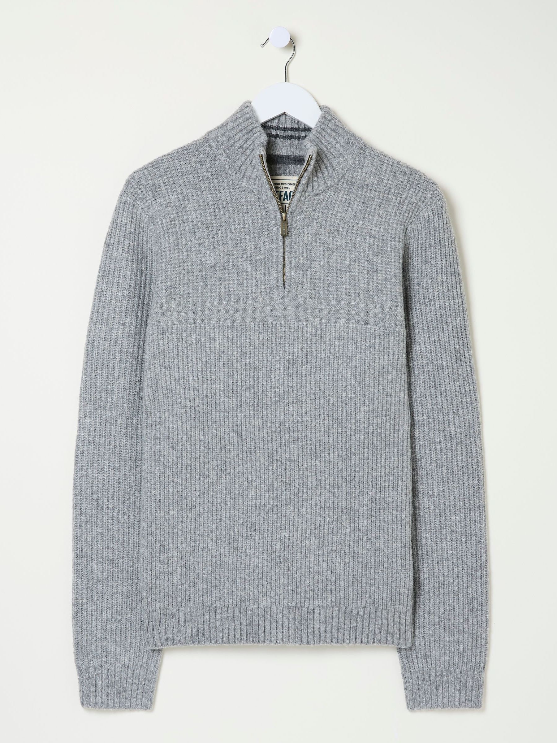 Calder Grey Half Neck Jumper - Image 5 of 5