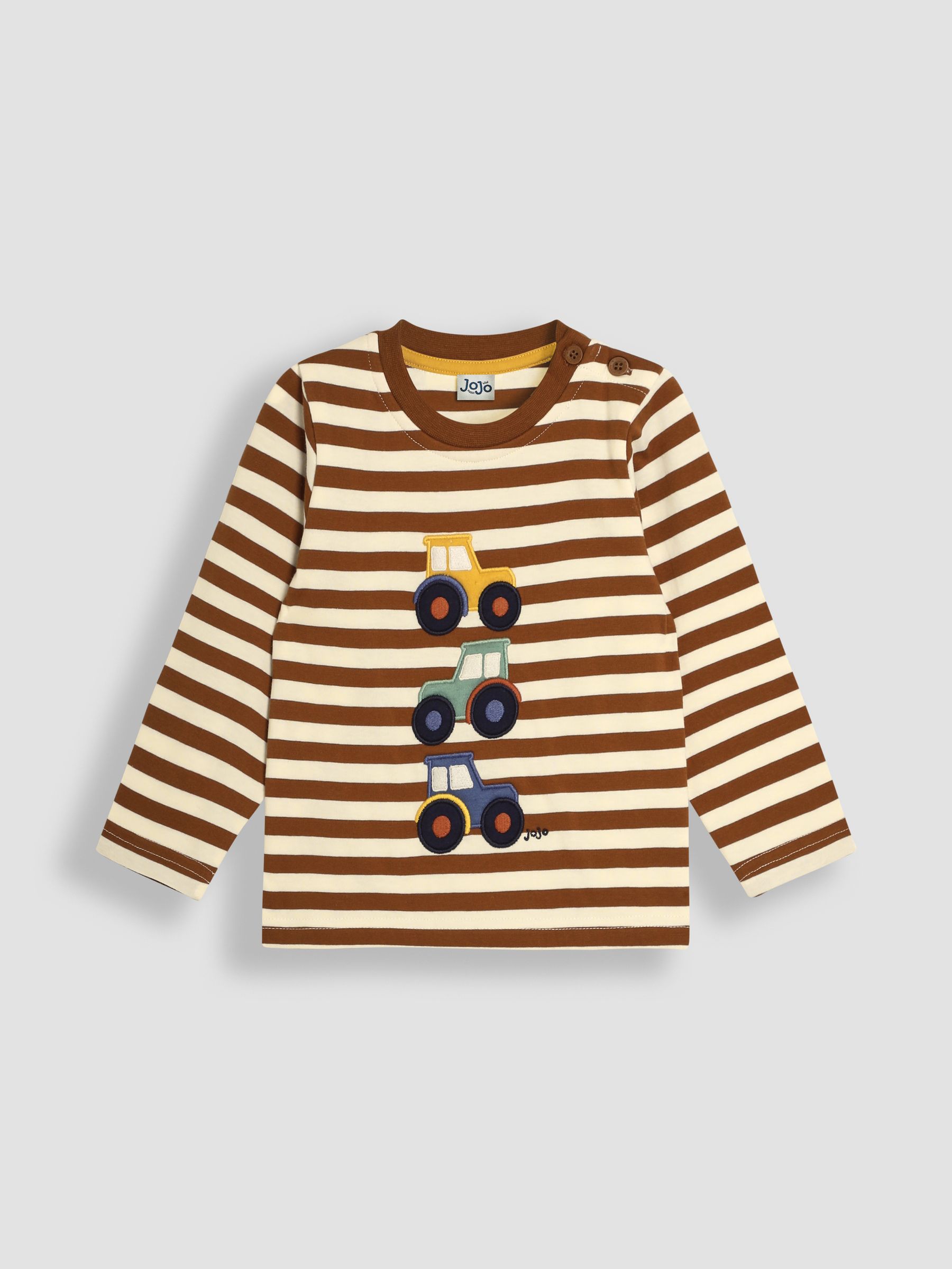 Toffee Stacked Tractor Appliqué Top - Image 1 of 3