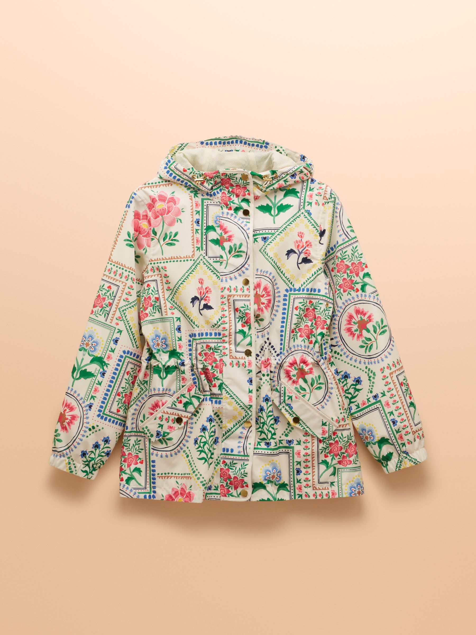 Holt Floral Packable Waterproof Raincoat with Hood - Image 10 of 10