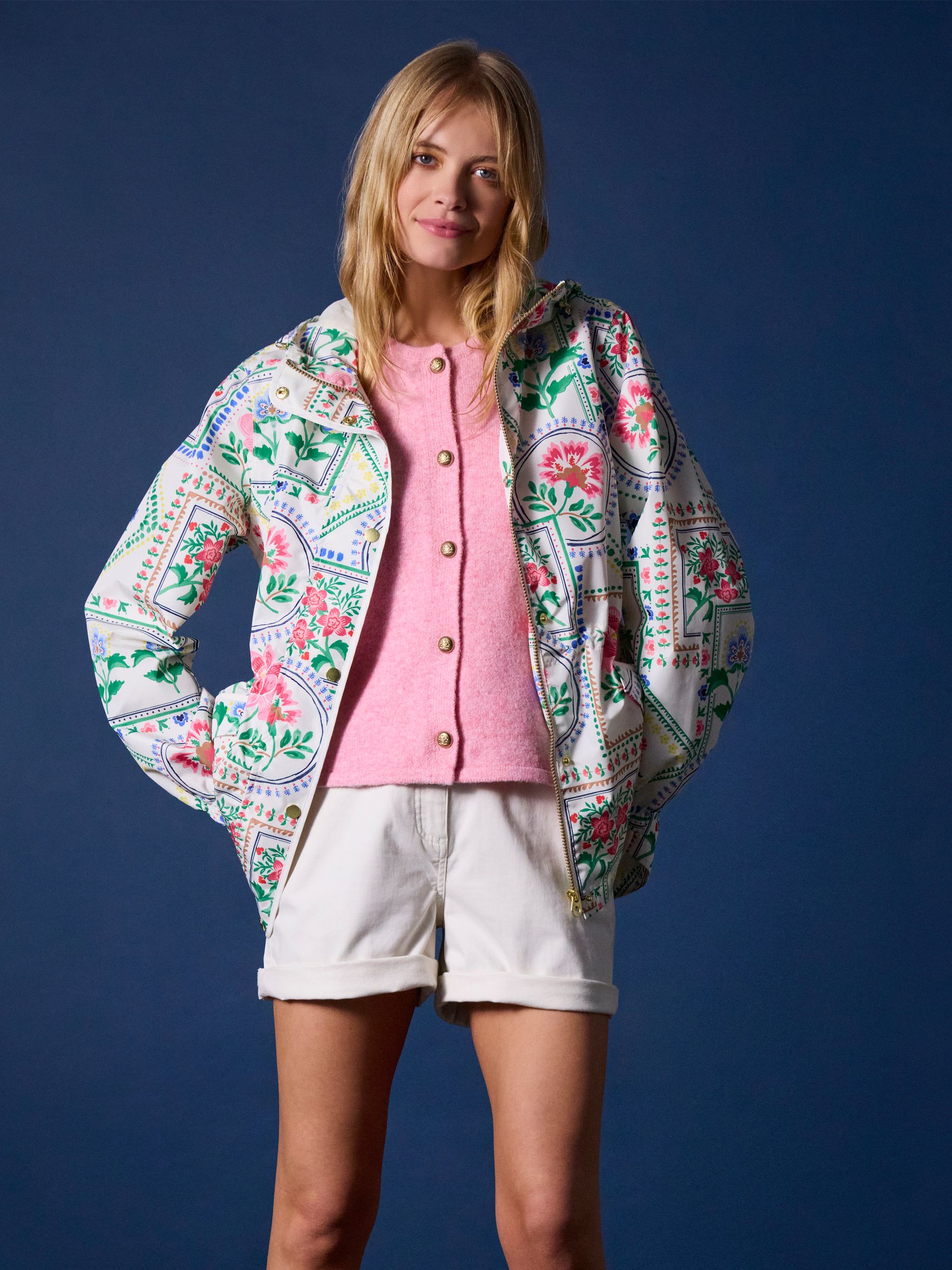 Holt Floral Packable Waterproof Raincoat with Hood - Image 2 of 10