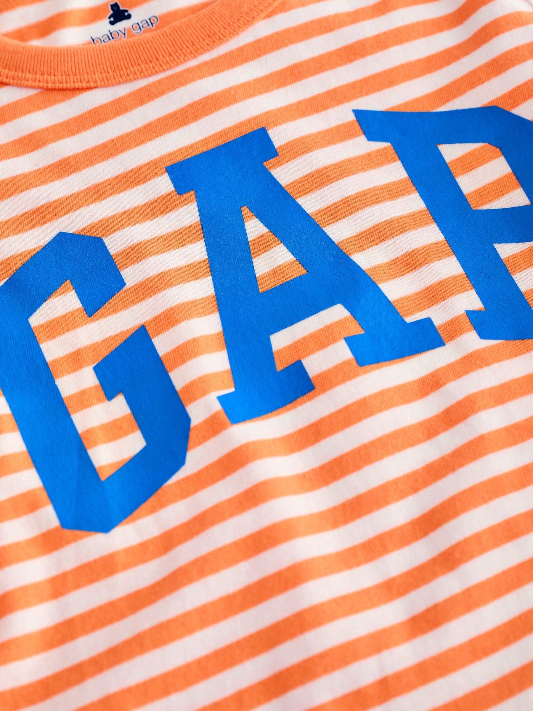 Orange Logo Stripe Short Sleeve T-Shirt (Newborn-5yrs) - Image 3 of 3