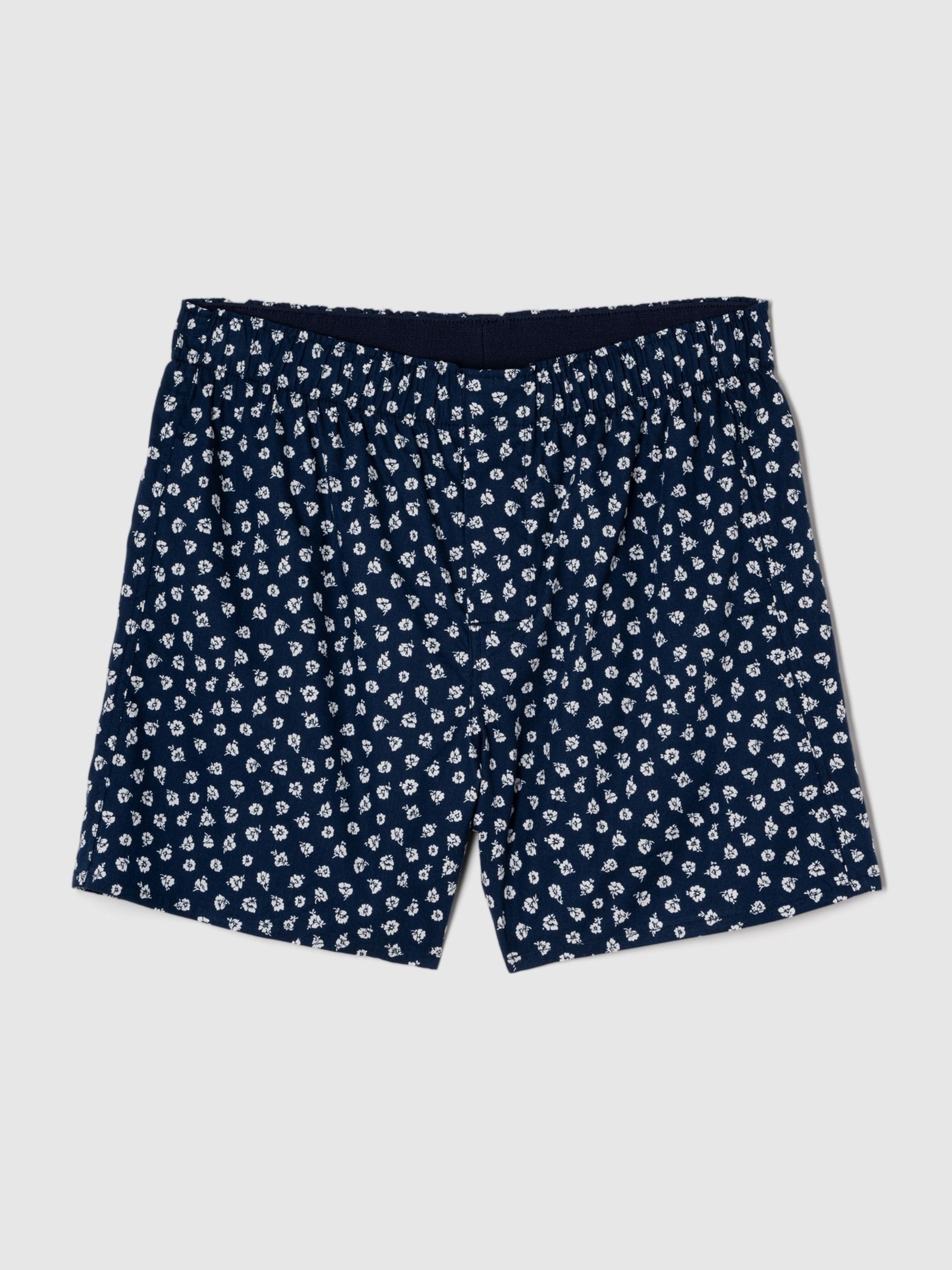 Blue Print Cotton Boxers 3 Pack - Image 4 of 4