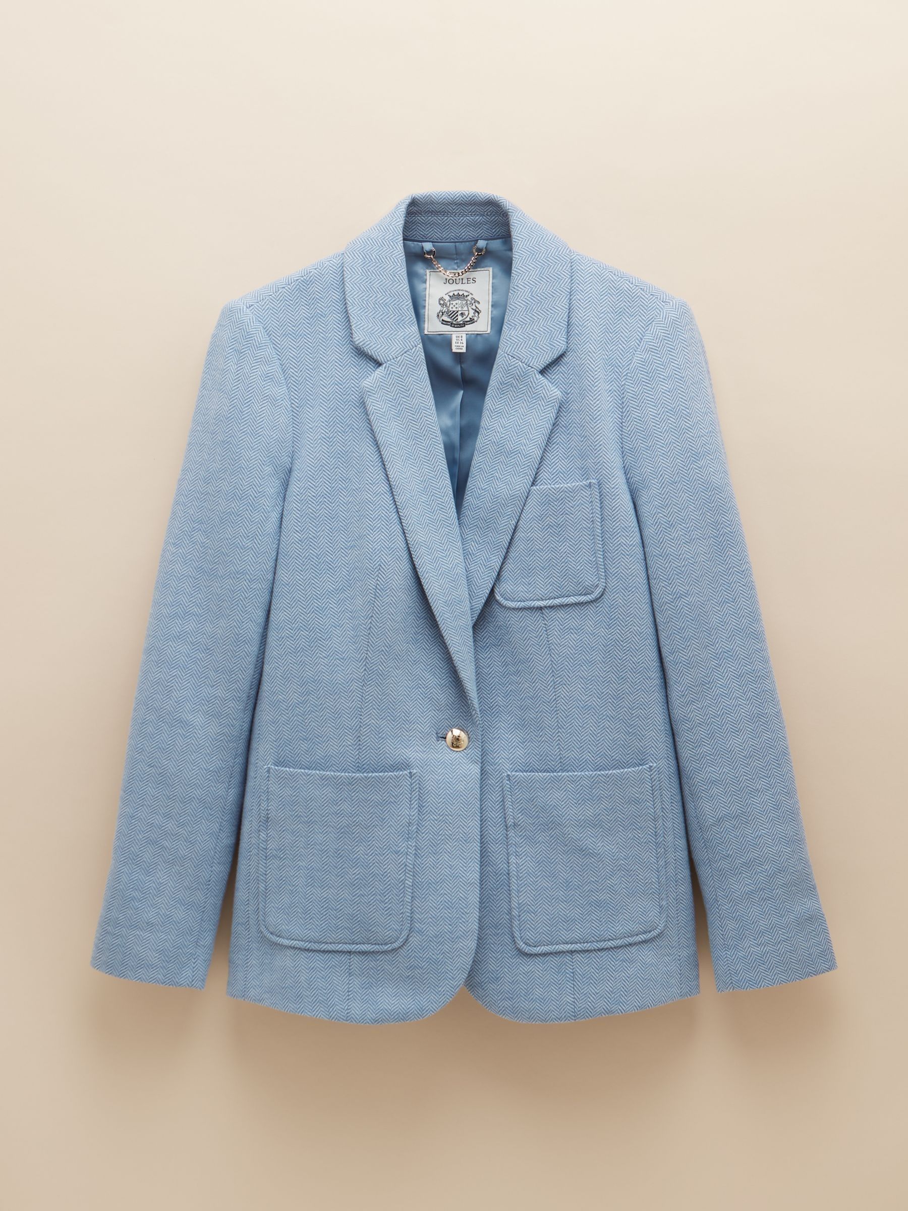 Albury Blue Cotton Blazer - Image 12 of 12