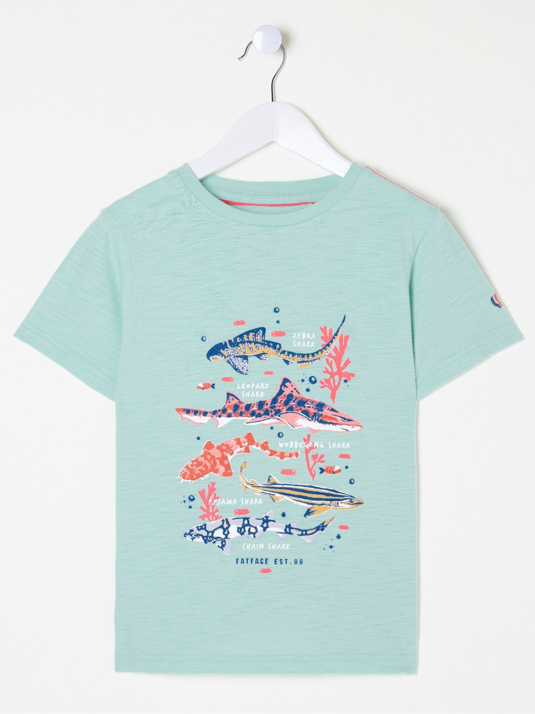 Green Shark Species T-Shirt - Image 3 of 4