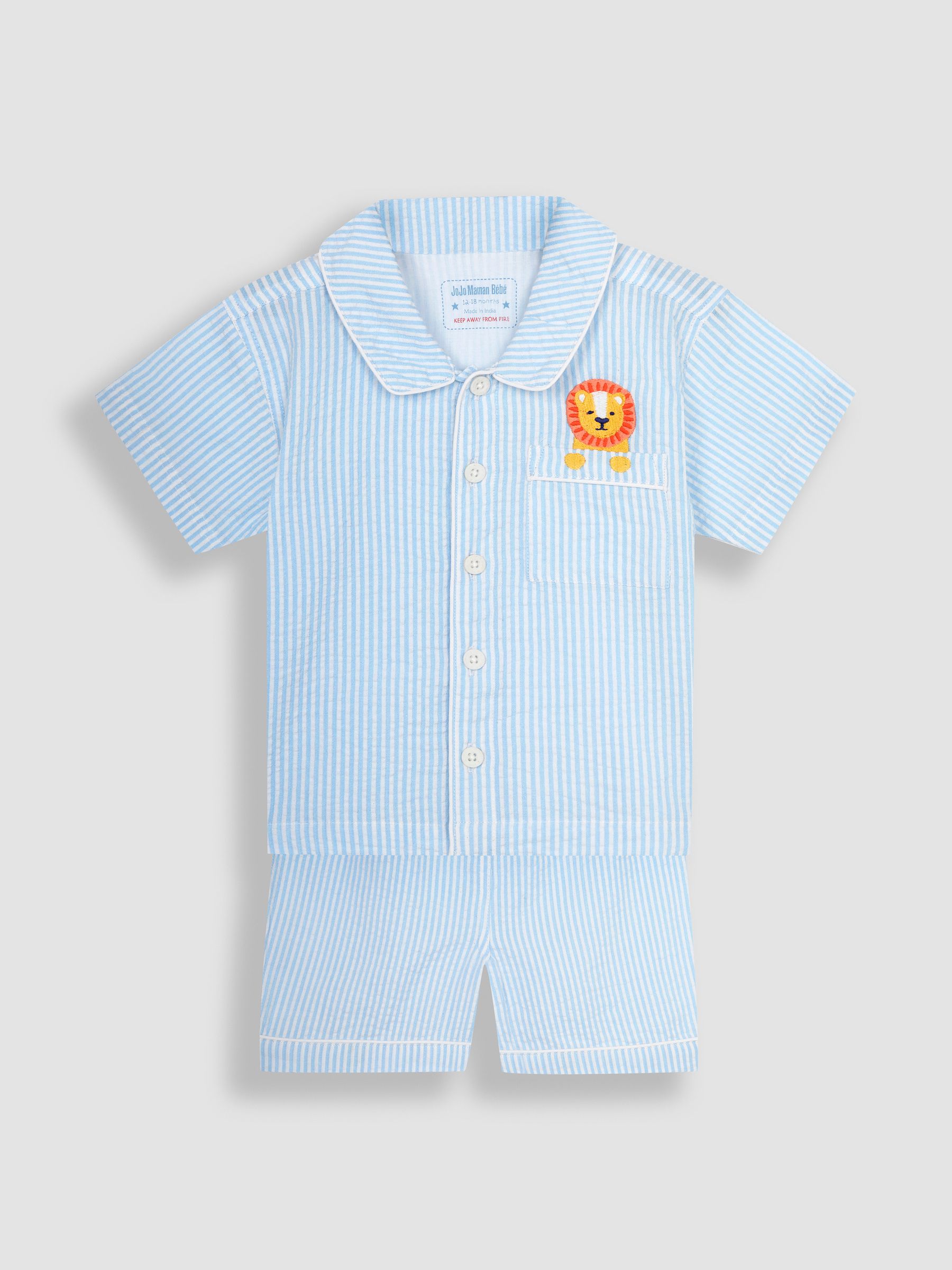 Blue Personalised Woven Pyjamas - Image 2 of 6
