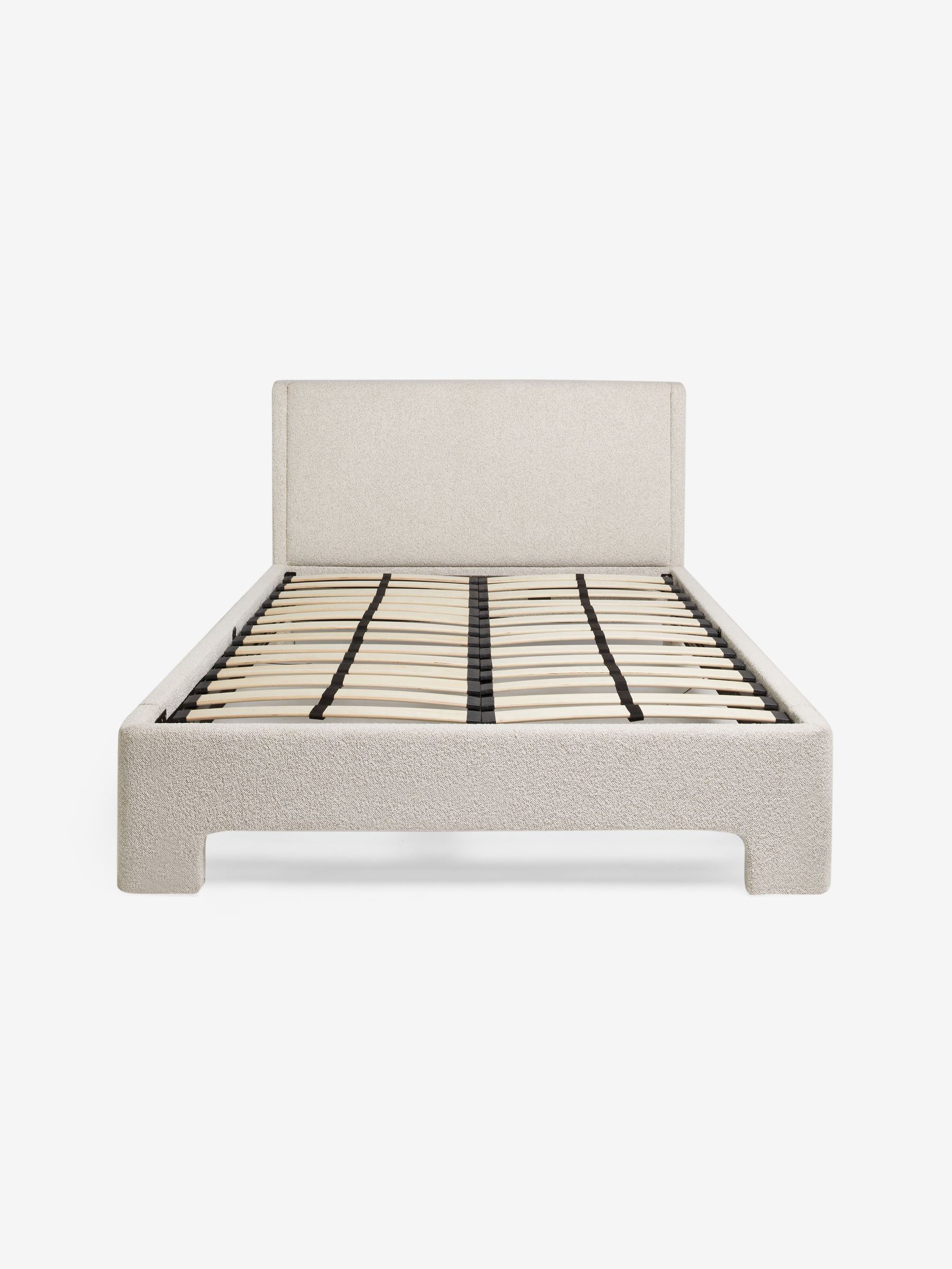 Bed Leonora Ottoman Storage Bed in Off White Boucle in Pax Boucle Off White - Image 5 of 5
