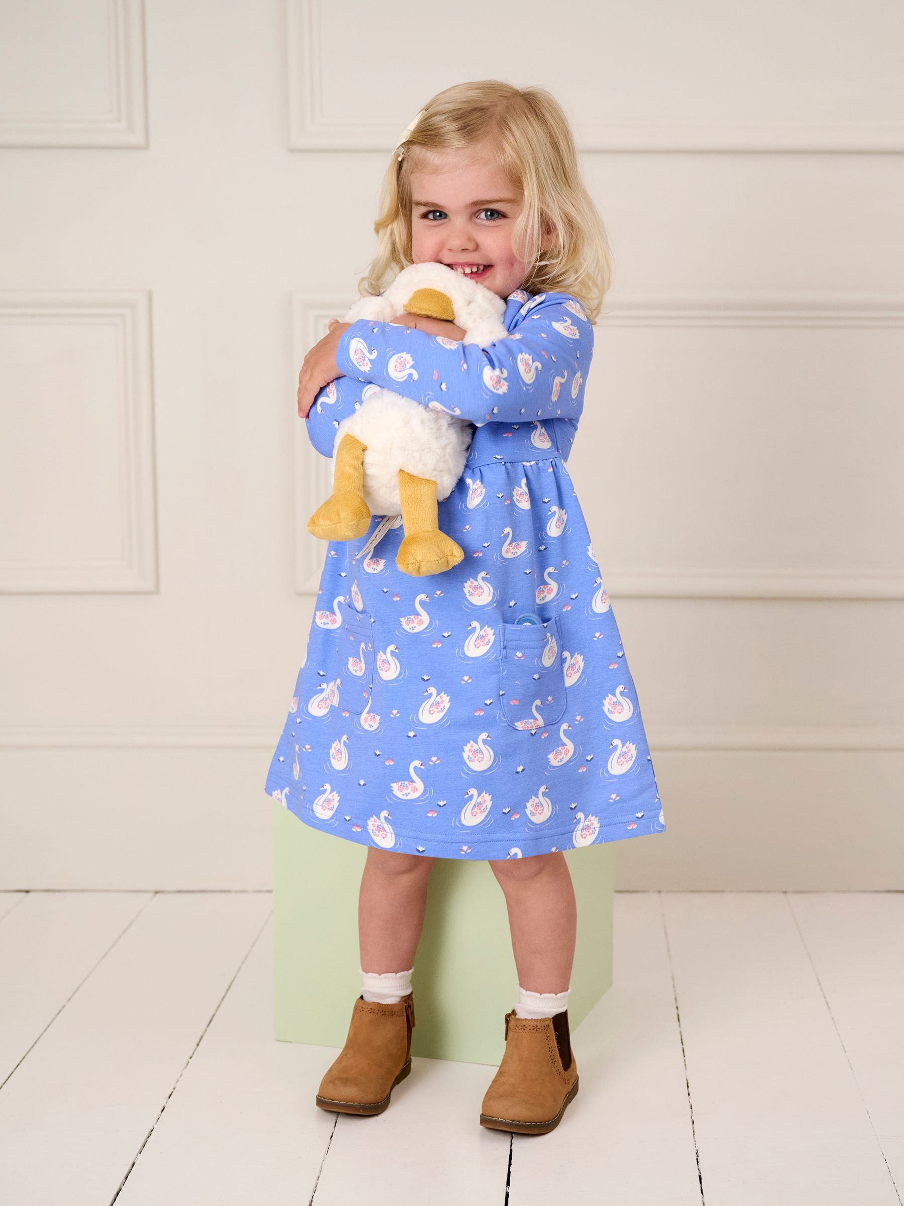 Blue Swan Button Front Dress - Image 1 of 6