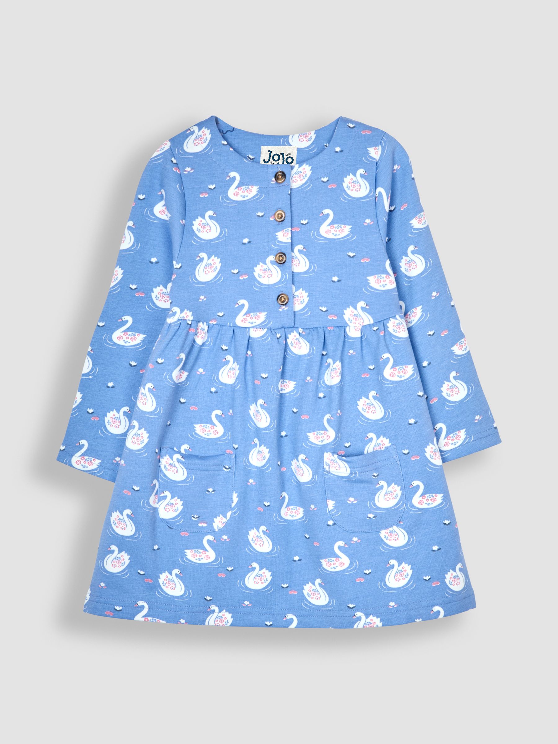 Blue Swan Button Front Dress - Image 4 of 6