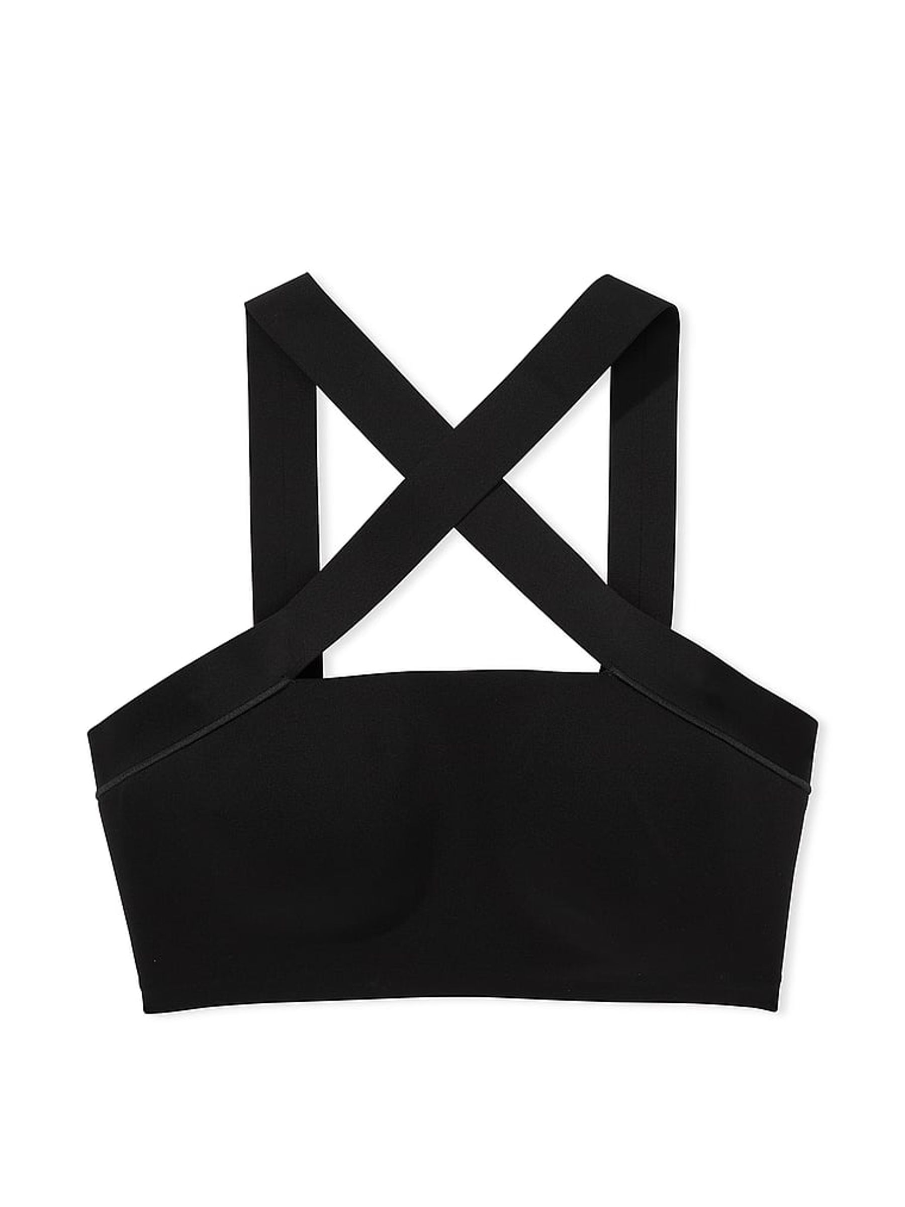 Black Strappy Cross Front Sports Bra - Image 3 of 3