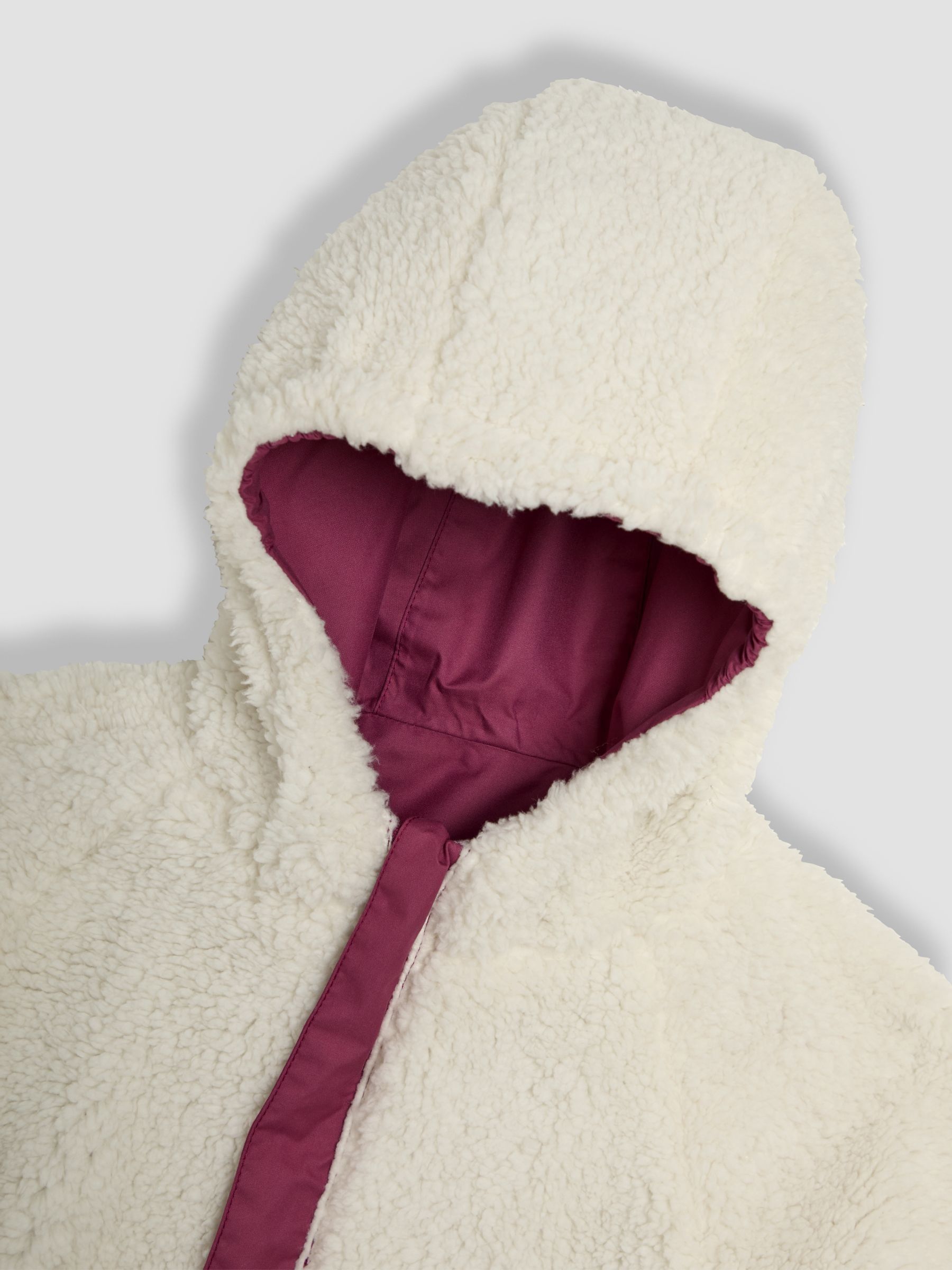 Pink Colour Block Reversible Sherpa Lined Jacket - Image 7 of 7