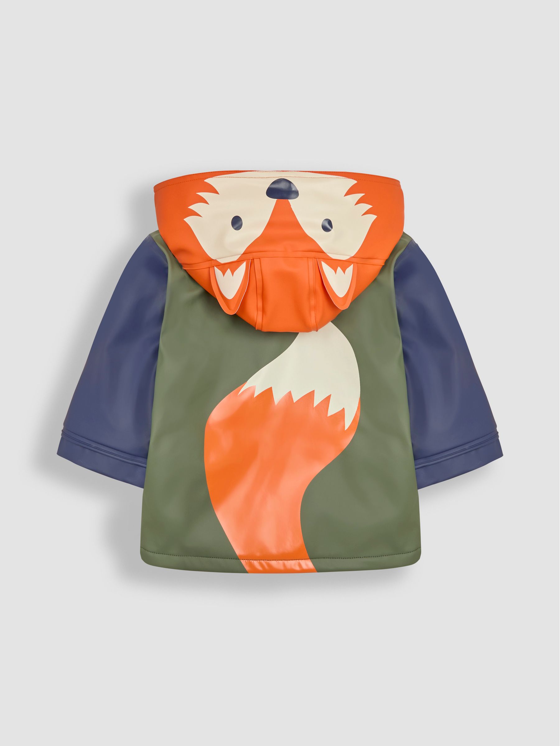 Khaki Fox Applique Pocket Cosy Waterproof Jacket - Image 2 of 3
