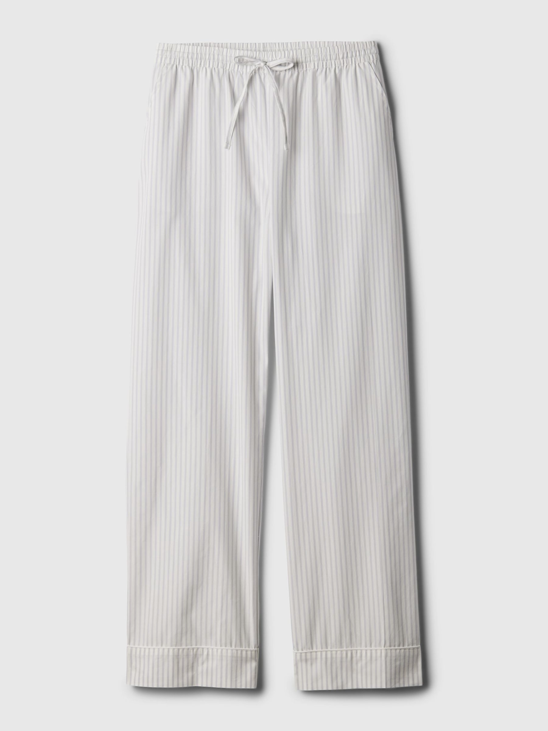 Grey Stripe Poplin Pyjama Bottoms - Image 4 of 4