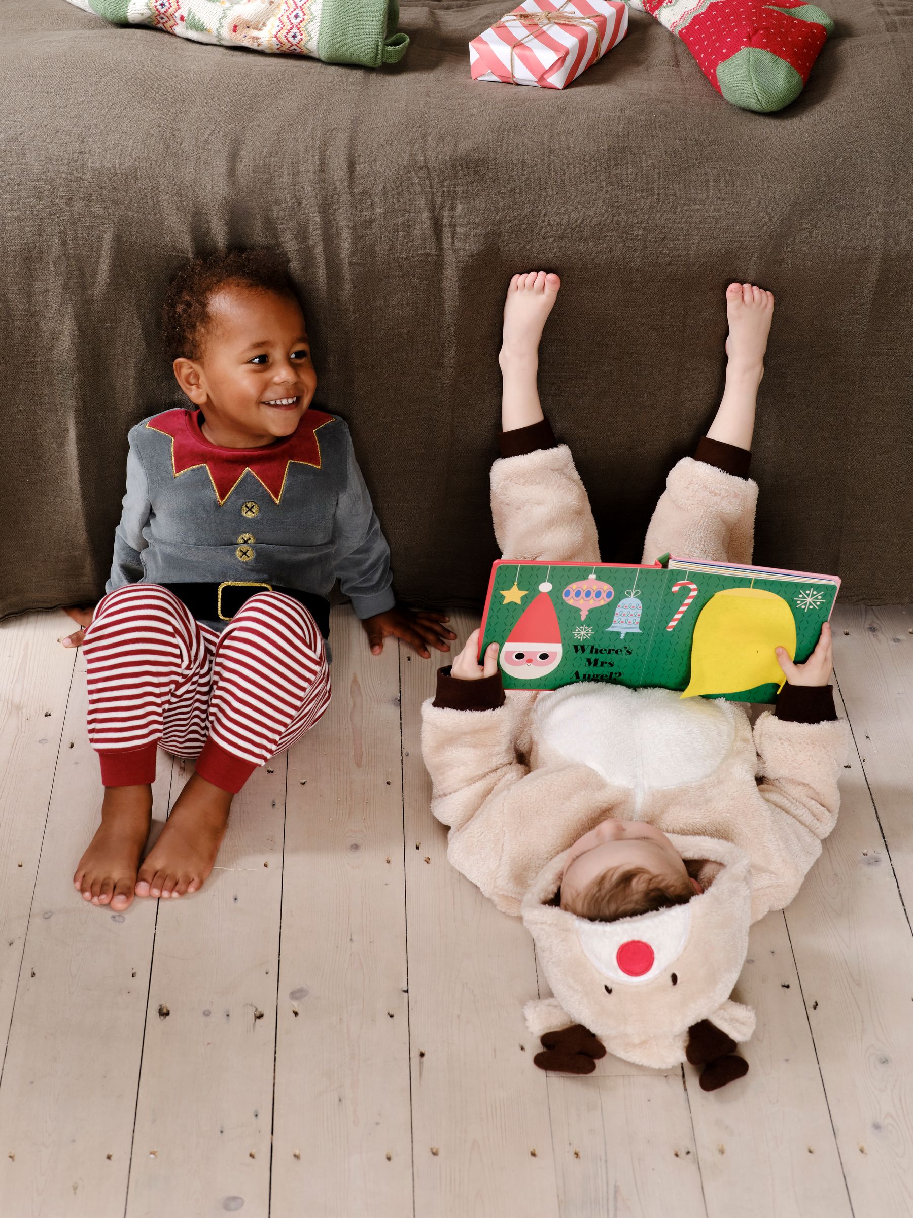 Red Christmas Elf Jersey Pyjamas - Image 4 of 9